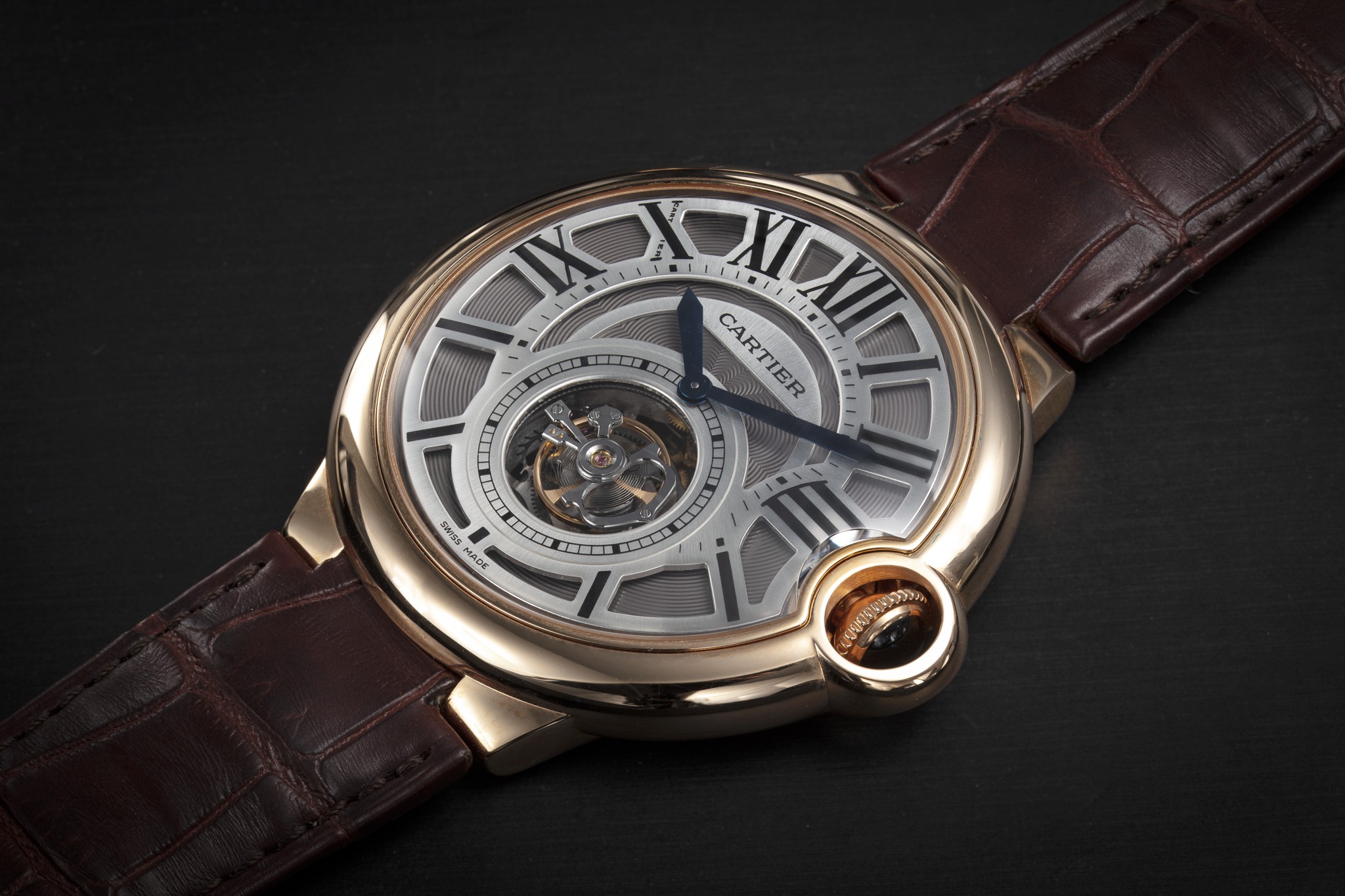 CARTIER, BALLON BLEU FLYING TOURBILLON 3088, A PINK GOLD