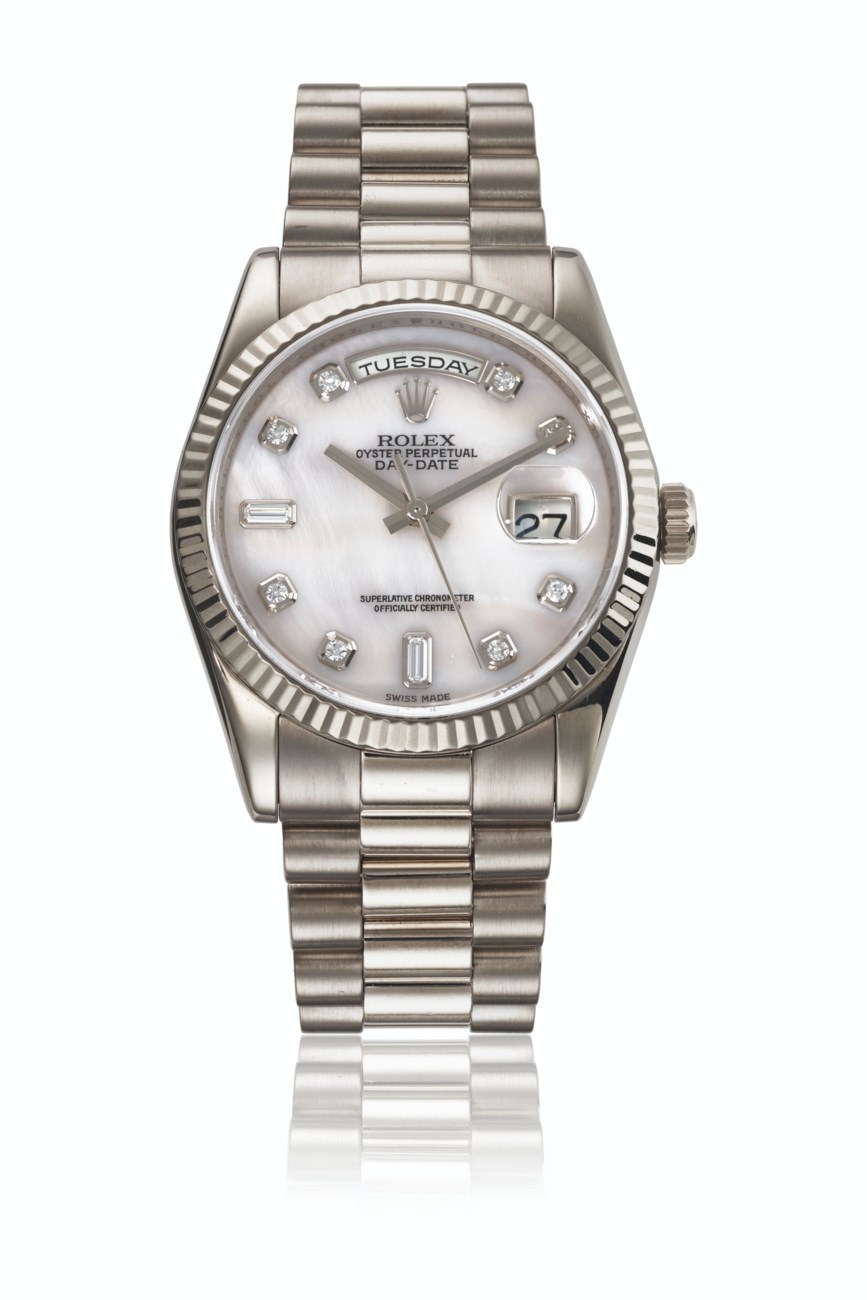 white gold diamond rolex