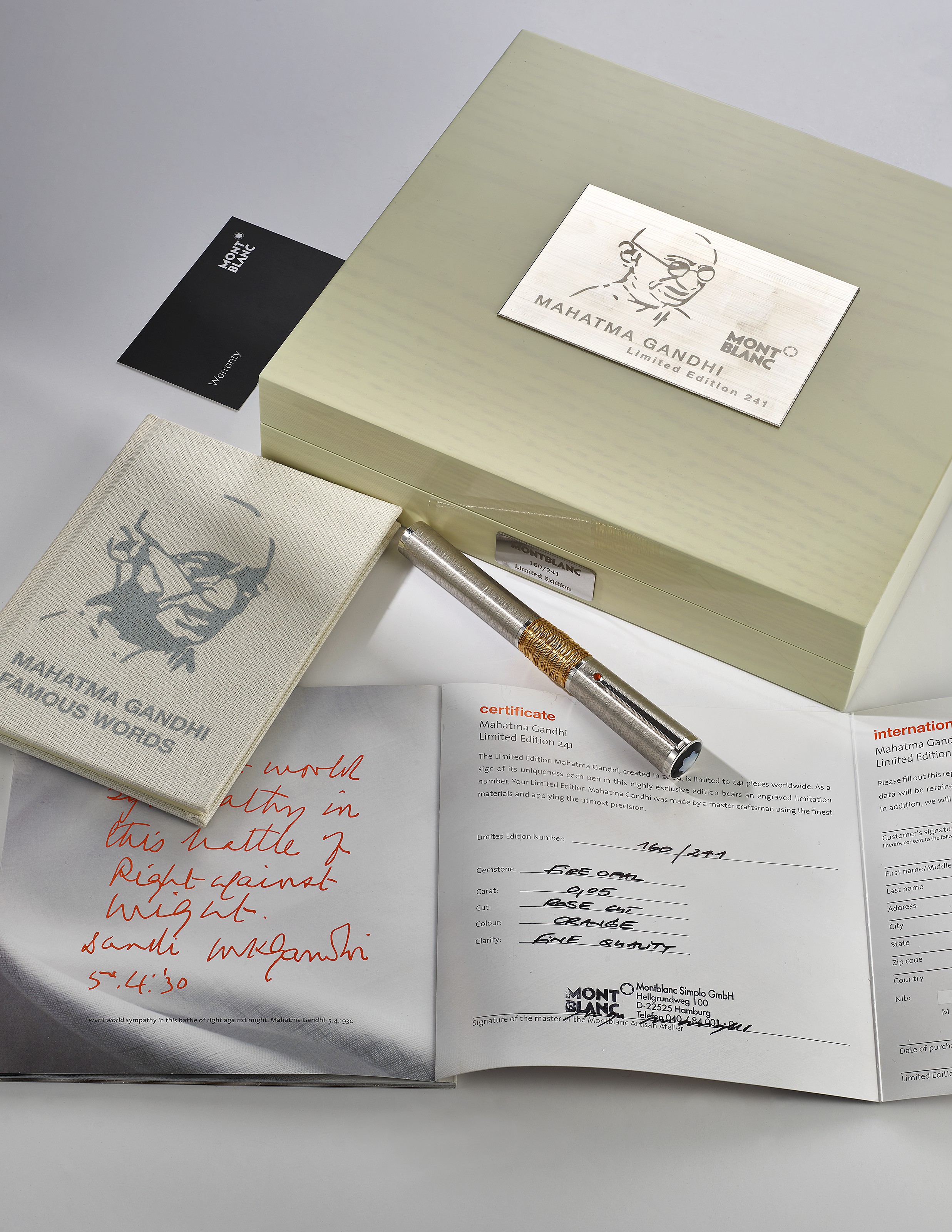 Montblanc mahatma best sale gandhi limited edition