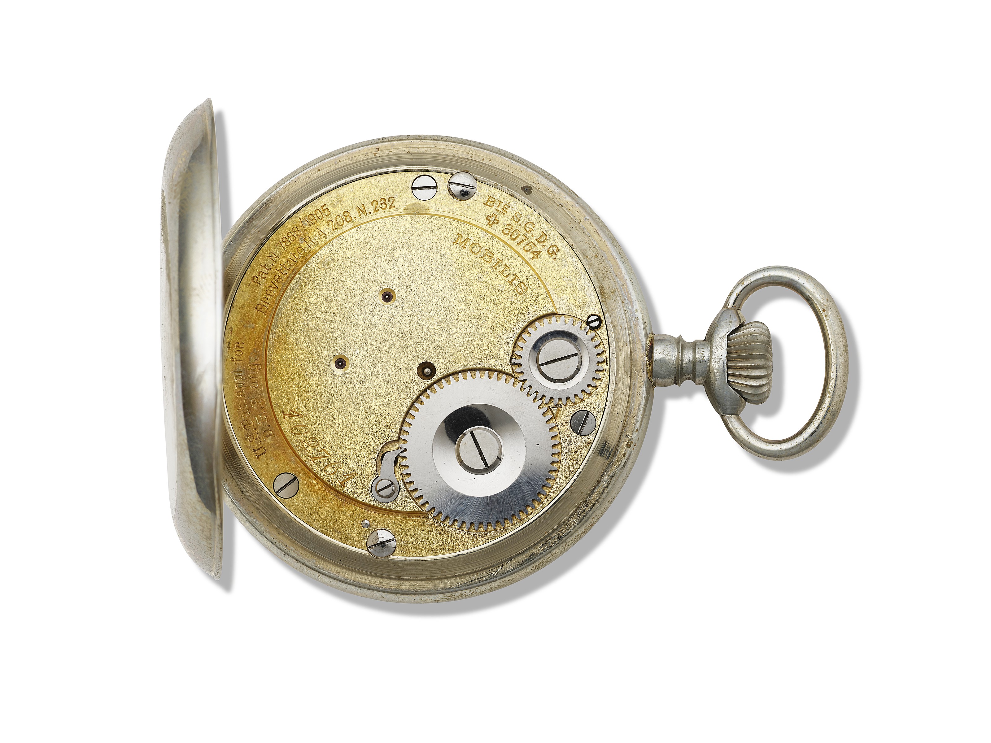 COURVOISIER FRÈRES, NICKEL KEYLESS “MOBILIS”ONE MINUTE TOURBILLON