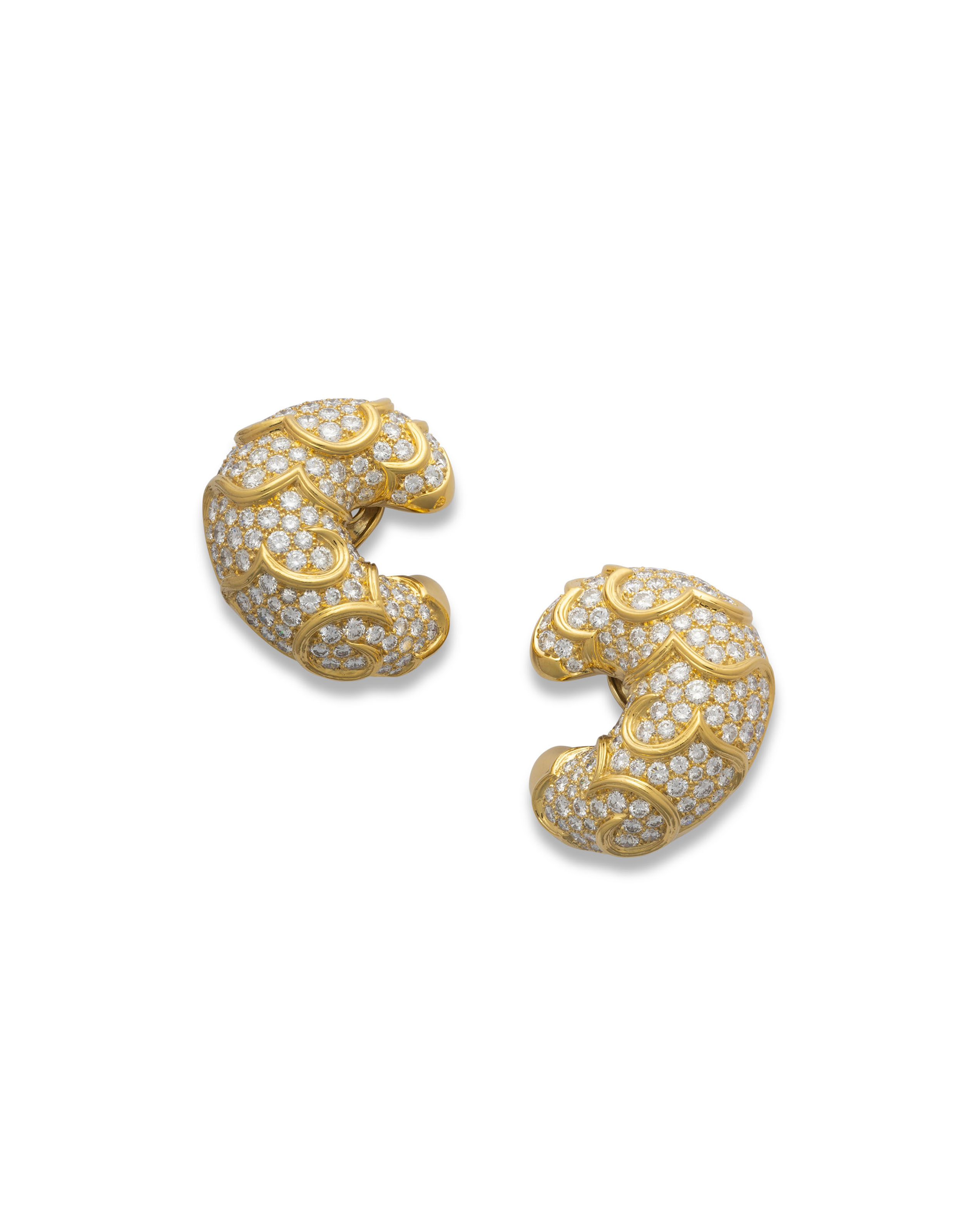 Catalog image of MARINA B DIAMOND 'ONDA' EARRINGS