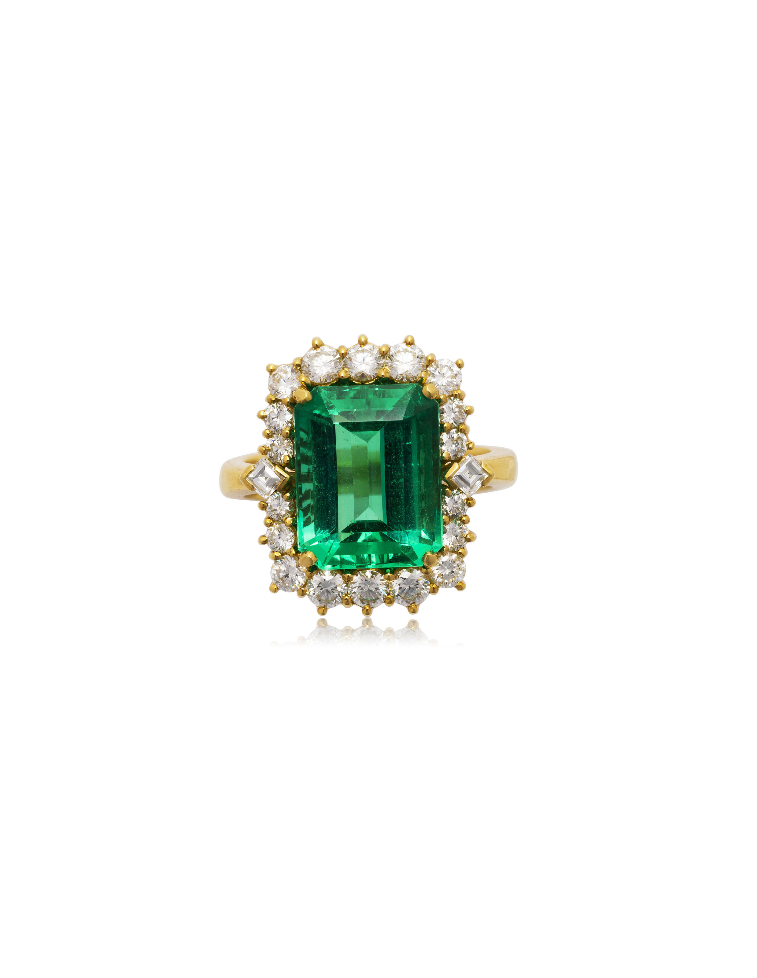Catalog image of EMERALD AND DIAMOND RING