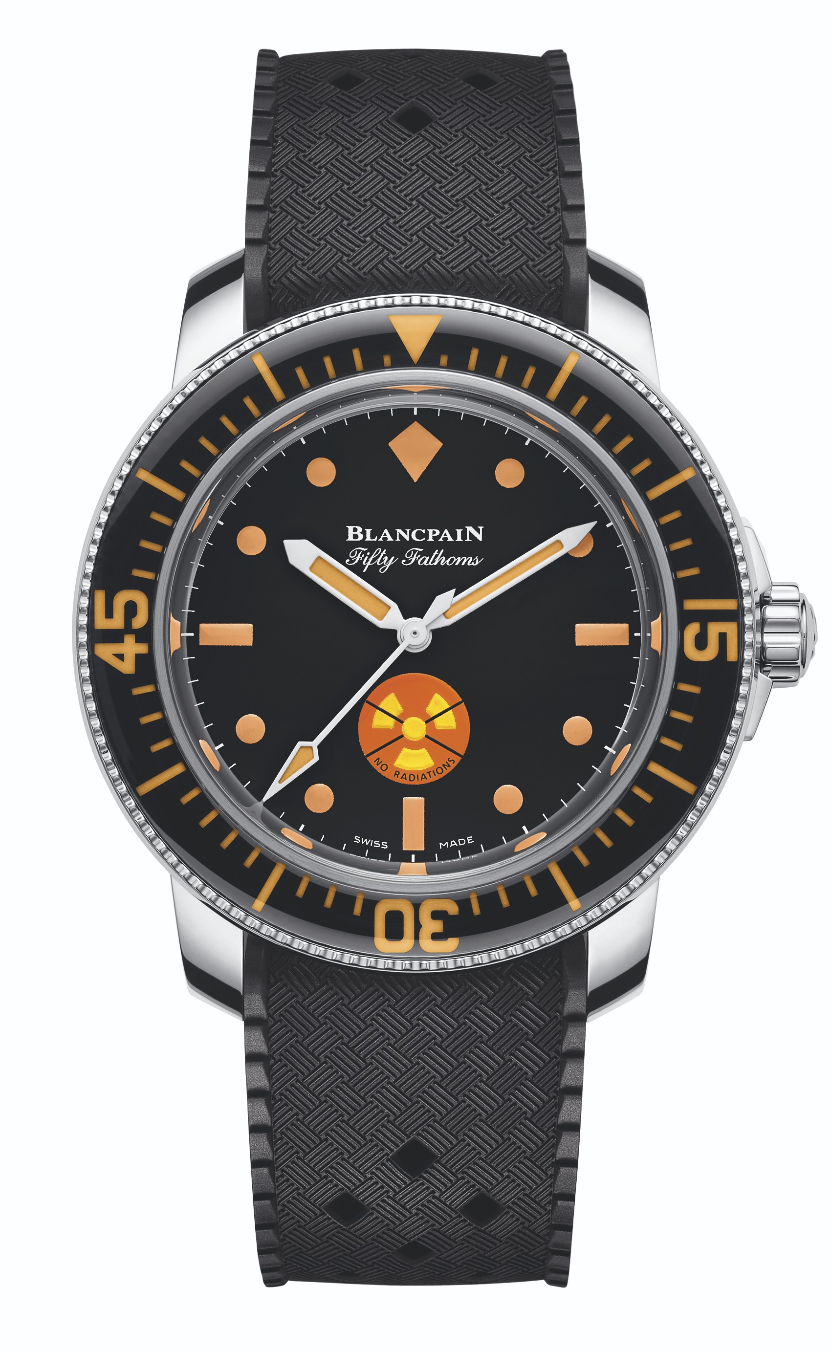 Blancpain fifty fathoms store no radiation for sale
