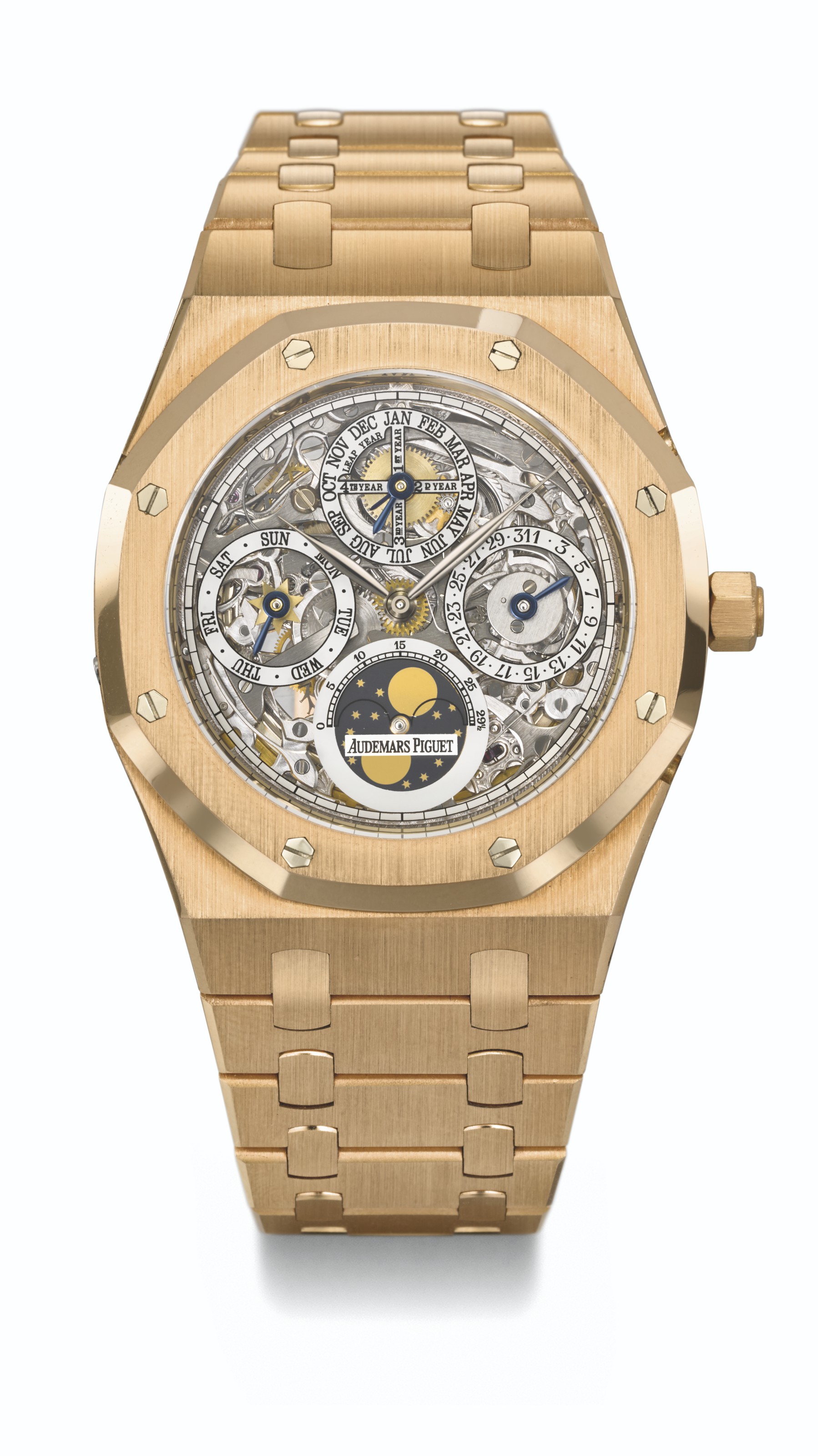 AUDEMARS PIGUET. AN EXTREMELY RARE AND MAGNIFICENT PLATINUM AND