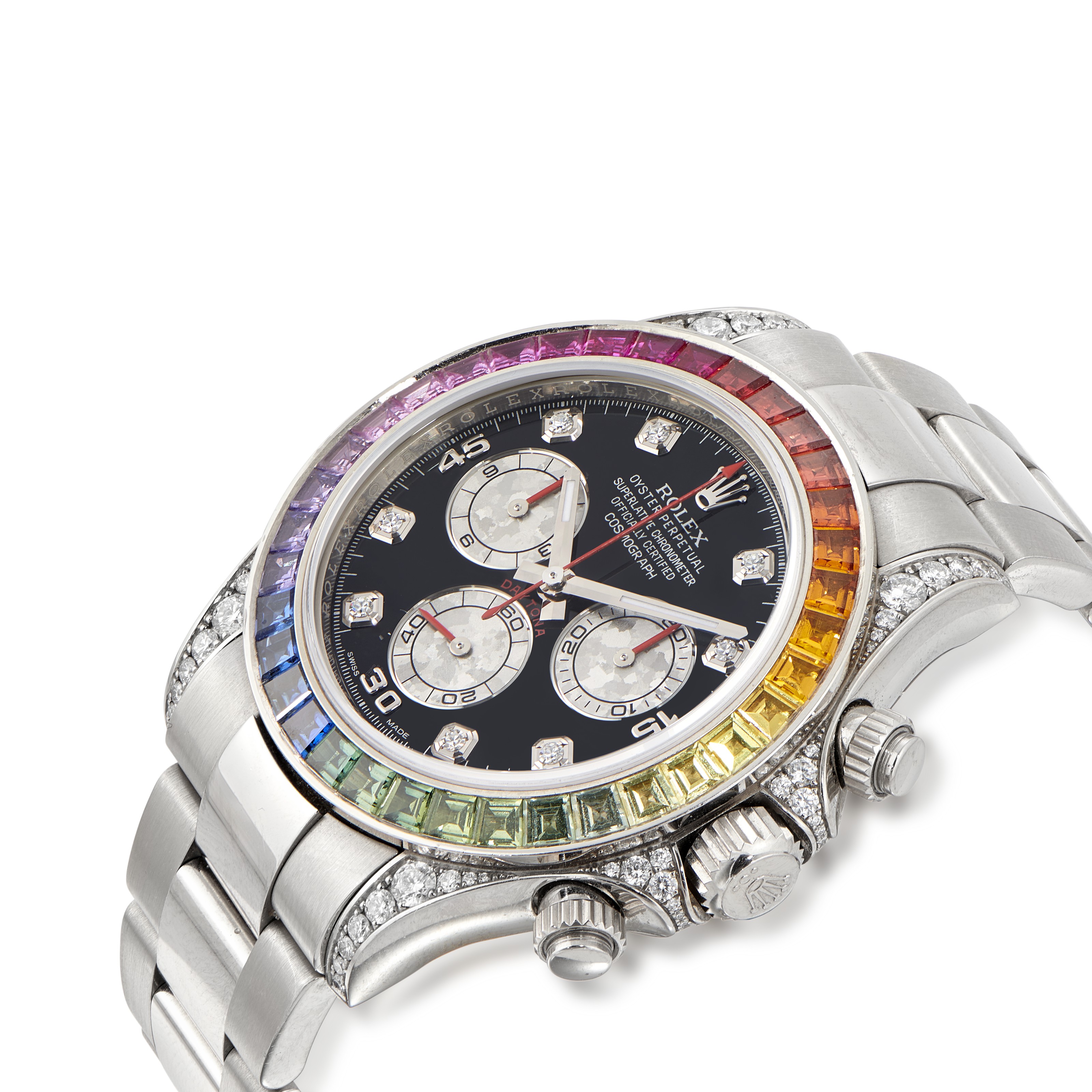 Rolex daytona rainbow outlet white gold
