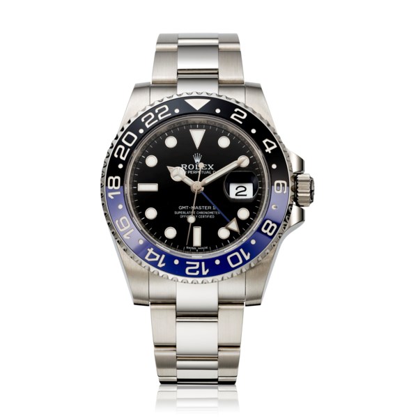 ROLEX, STAINLESS STEEL GMT-MASTER II 'BATMAN' MADE FOR THE