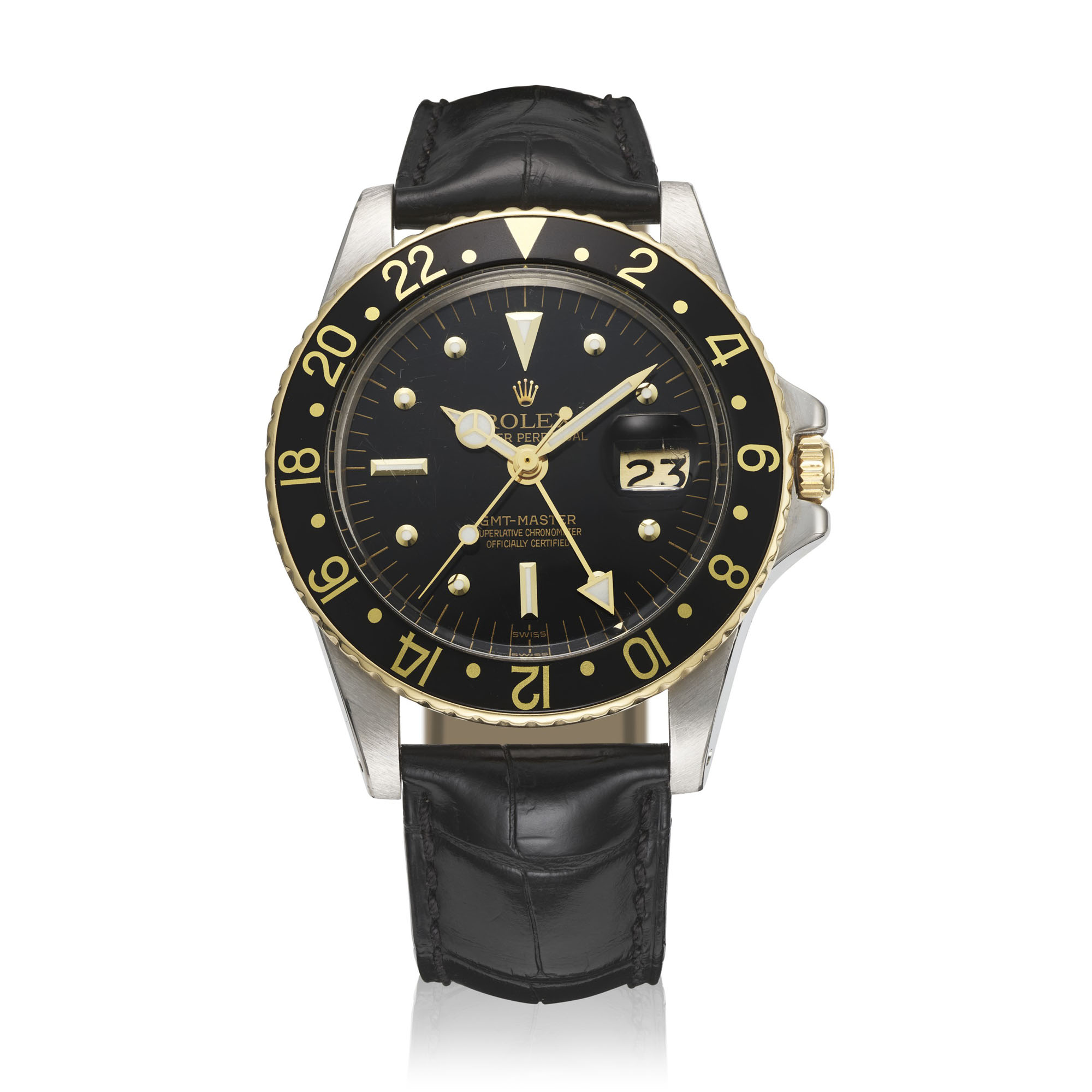 Rolex ROLEX, STAINLESS STEEL AND YELLOW GOLD 'GMT-MASTER', REF. 1675 · 1675