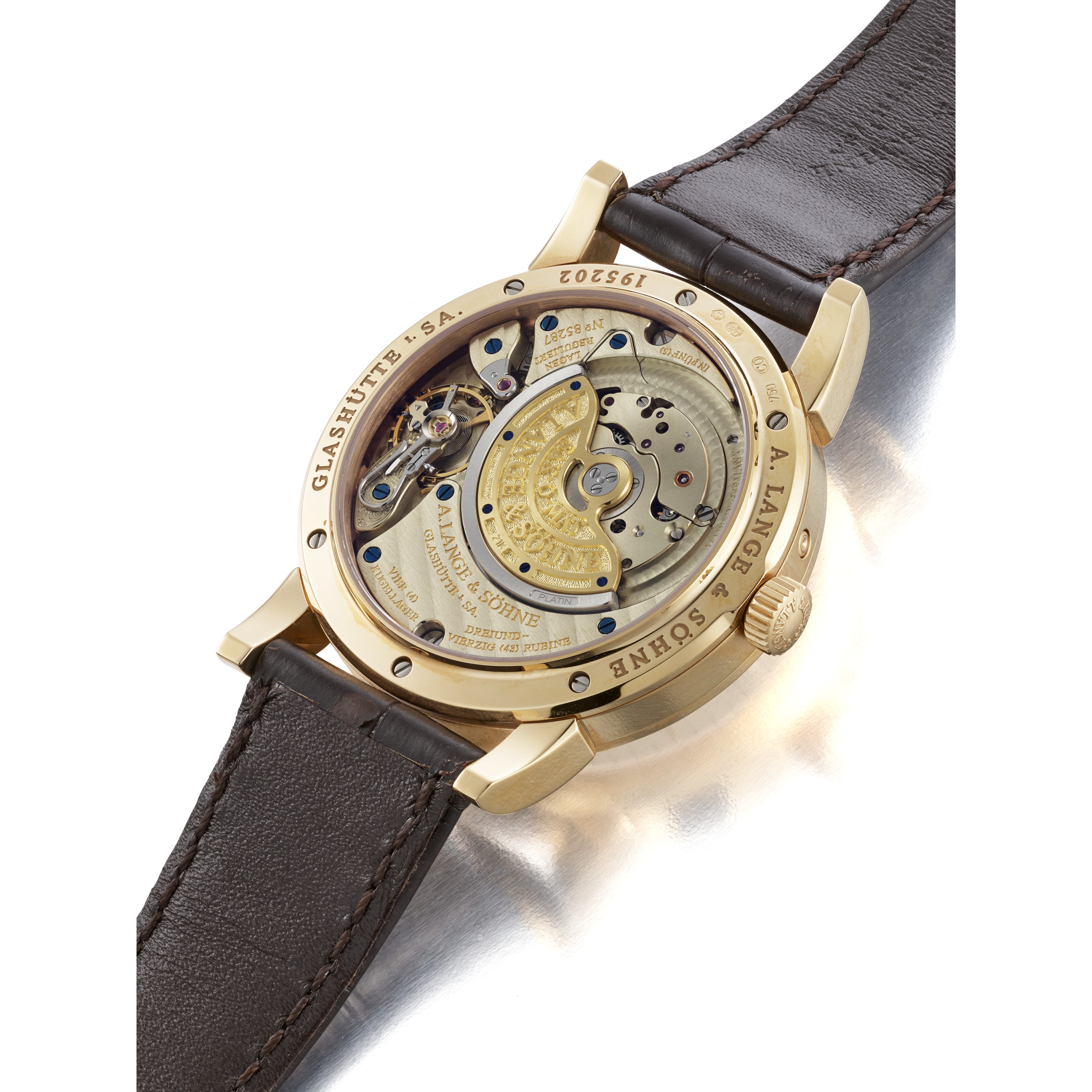 LANGE SÖHNE, PINK GOLD SAXONIA ANNUAL CALENDAR,