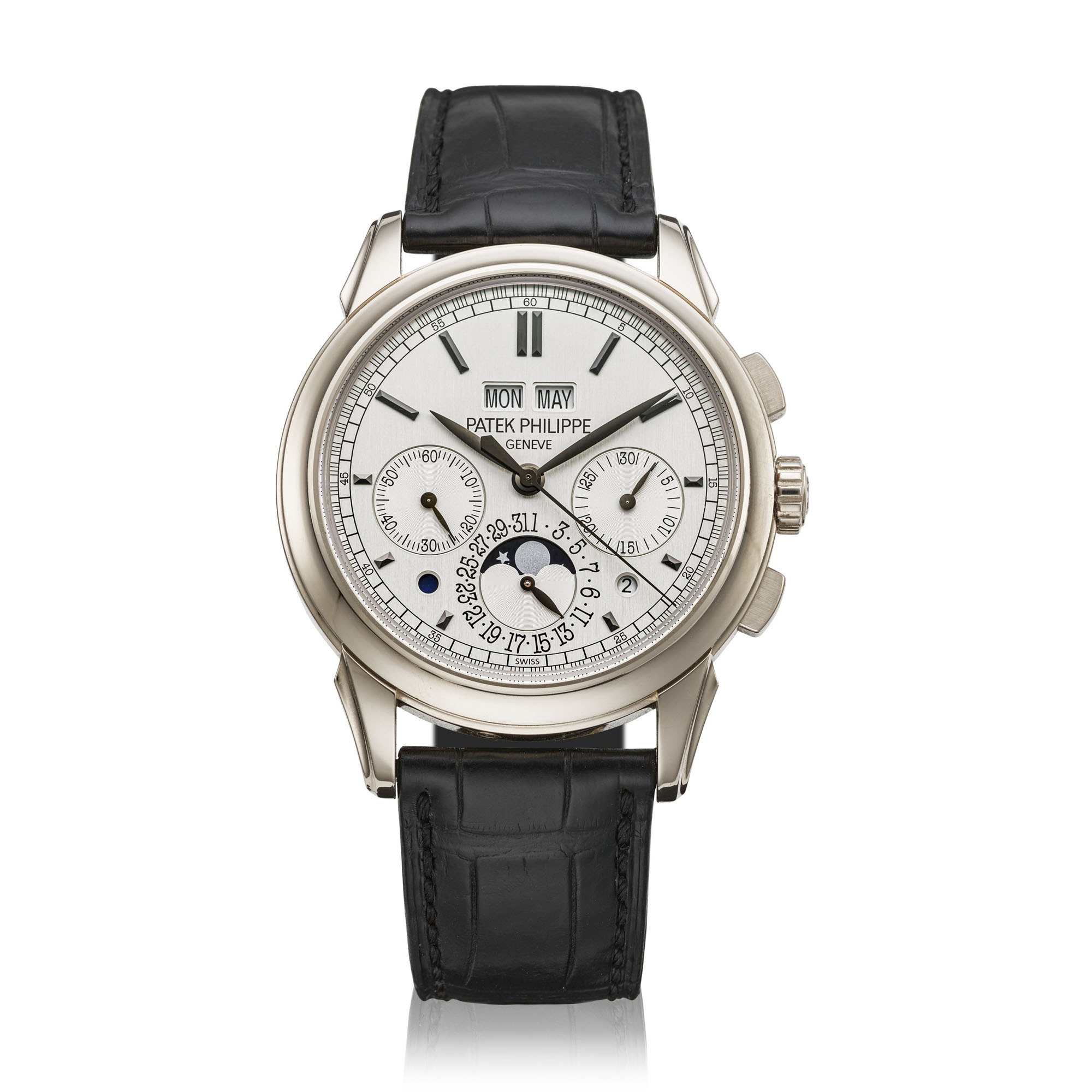 PATEK PHILIPPE, WHITE GOLD PERPETUAL CALENDAR CHRONOGRAPH, REF. 5270G