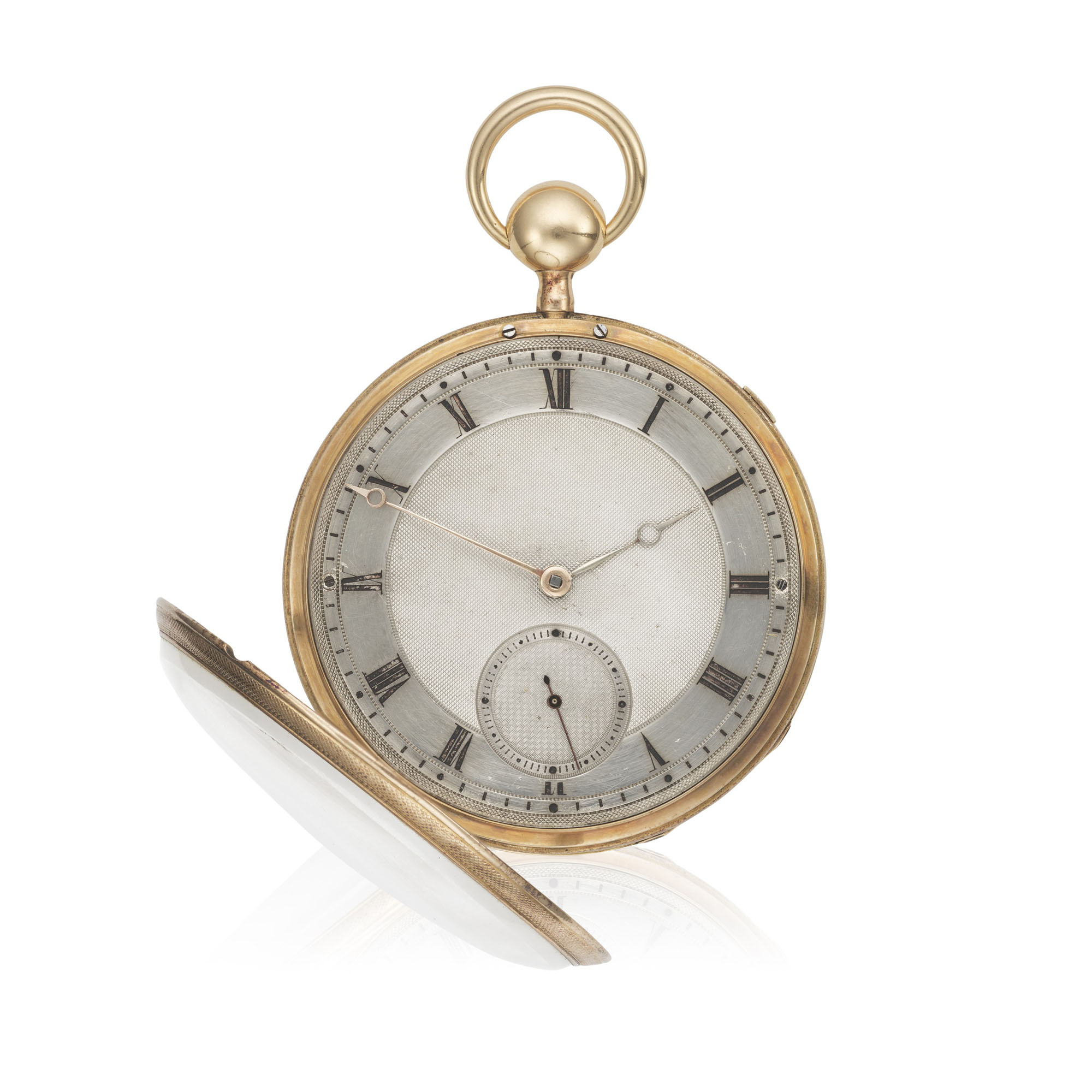 HENRY CAPT, YELLOW GOLD CHRONOGRAPH HUNTER-CASE POCKET WATCH