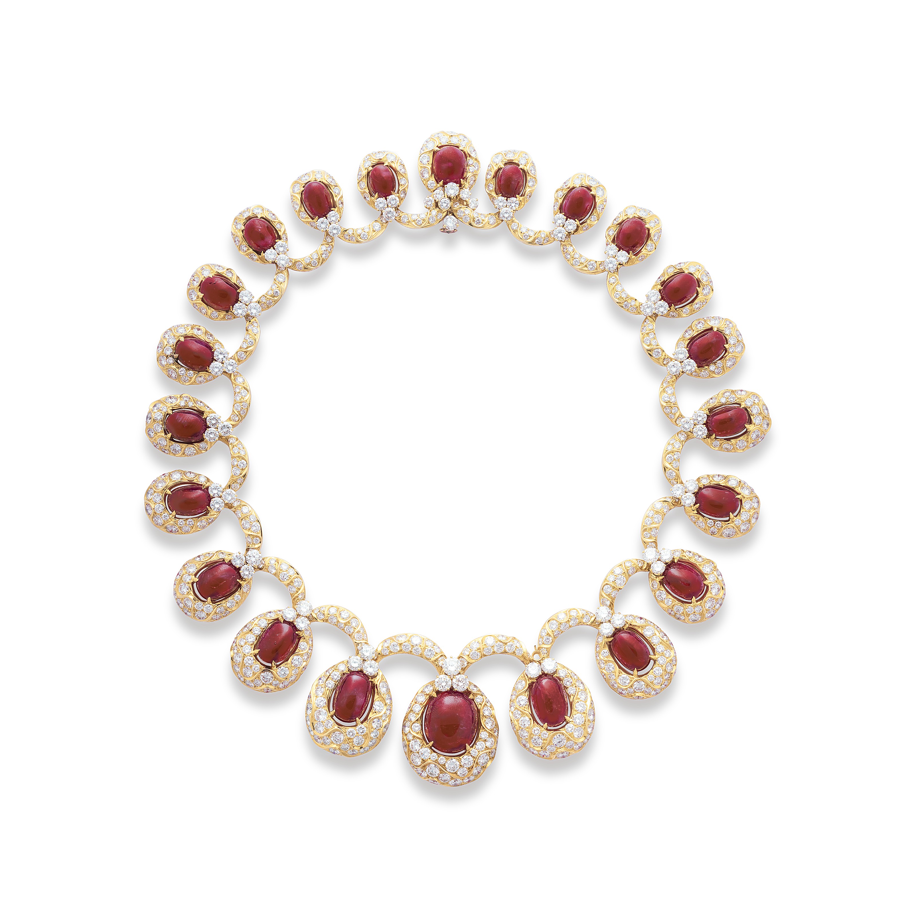Catalog image of RUBY AND DIAMOND NECKLACE