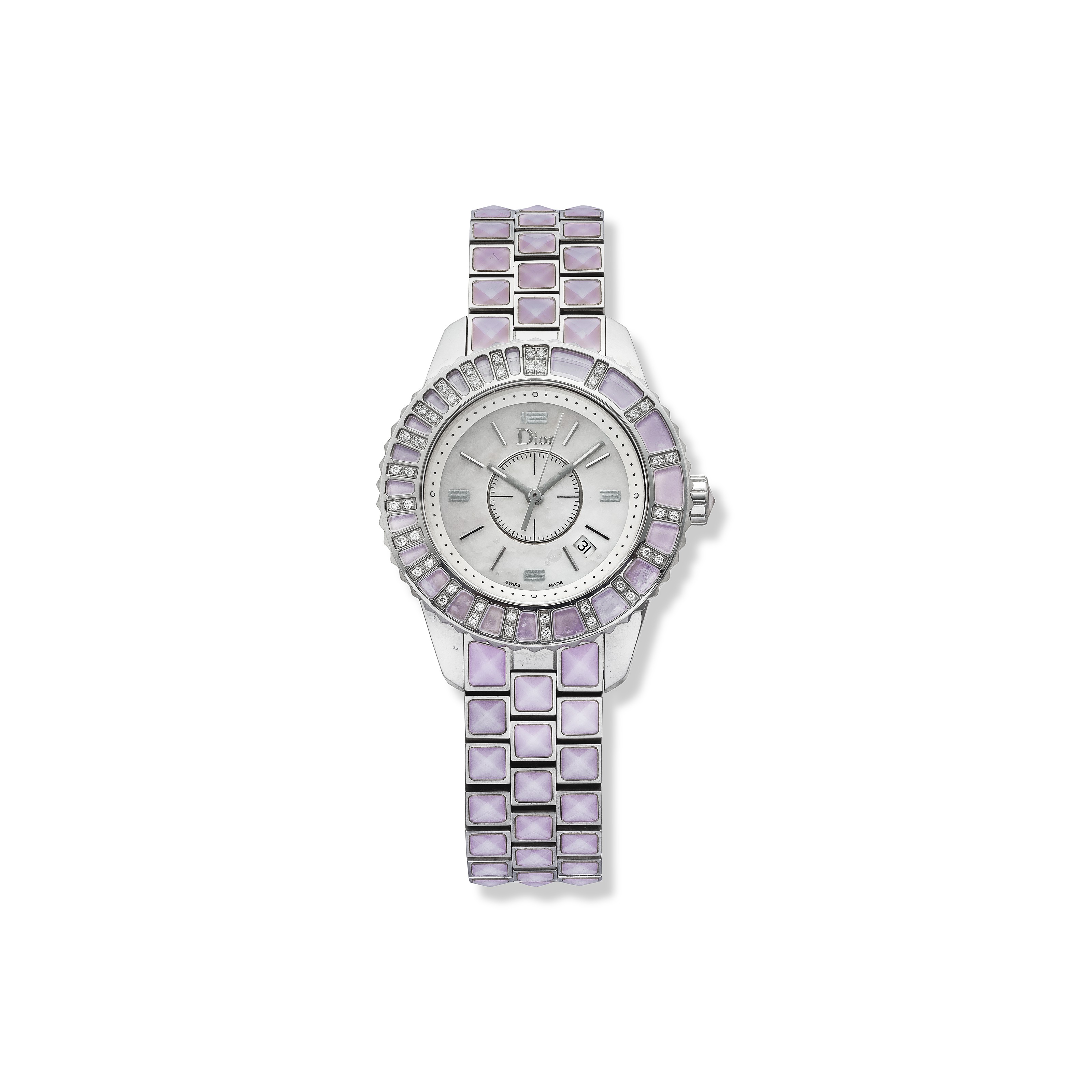 CHRISTIAN DIOR DIAMOND AND MOTHER OF PEARL CHRISTAL WRISTWATCH Christie s