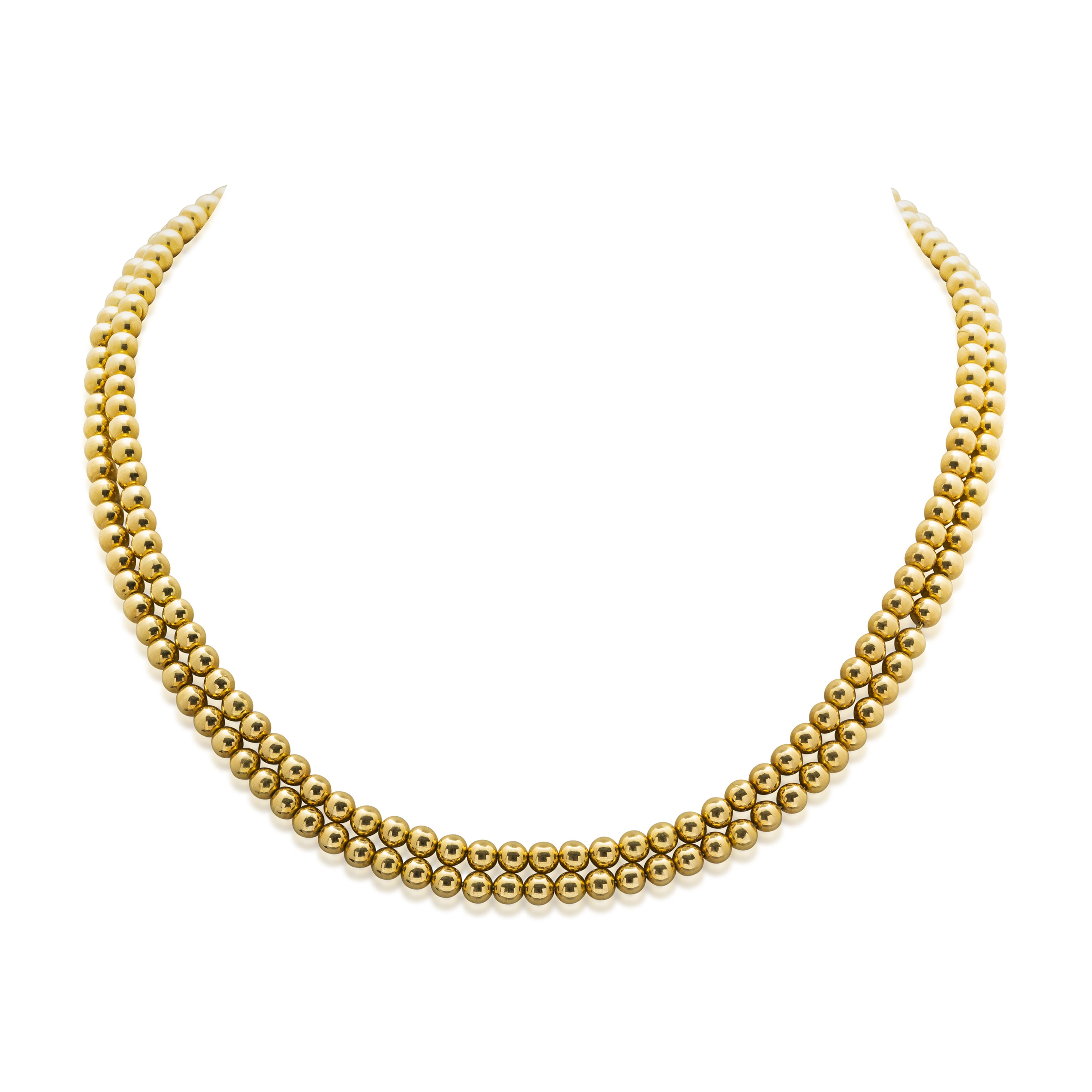 NO RESERVE TWO GOLD NECKLACES; TOGETHER WITH ADDITIONAL GOLD FITTINGS