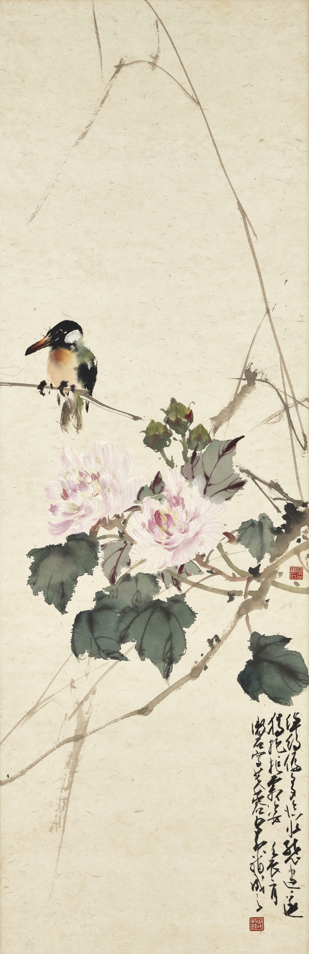 ZHAO SHAO'ANG (1905-1998) AND RONG SHUSHI (1903-1996), Hibiscus and ...
