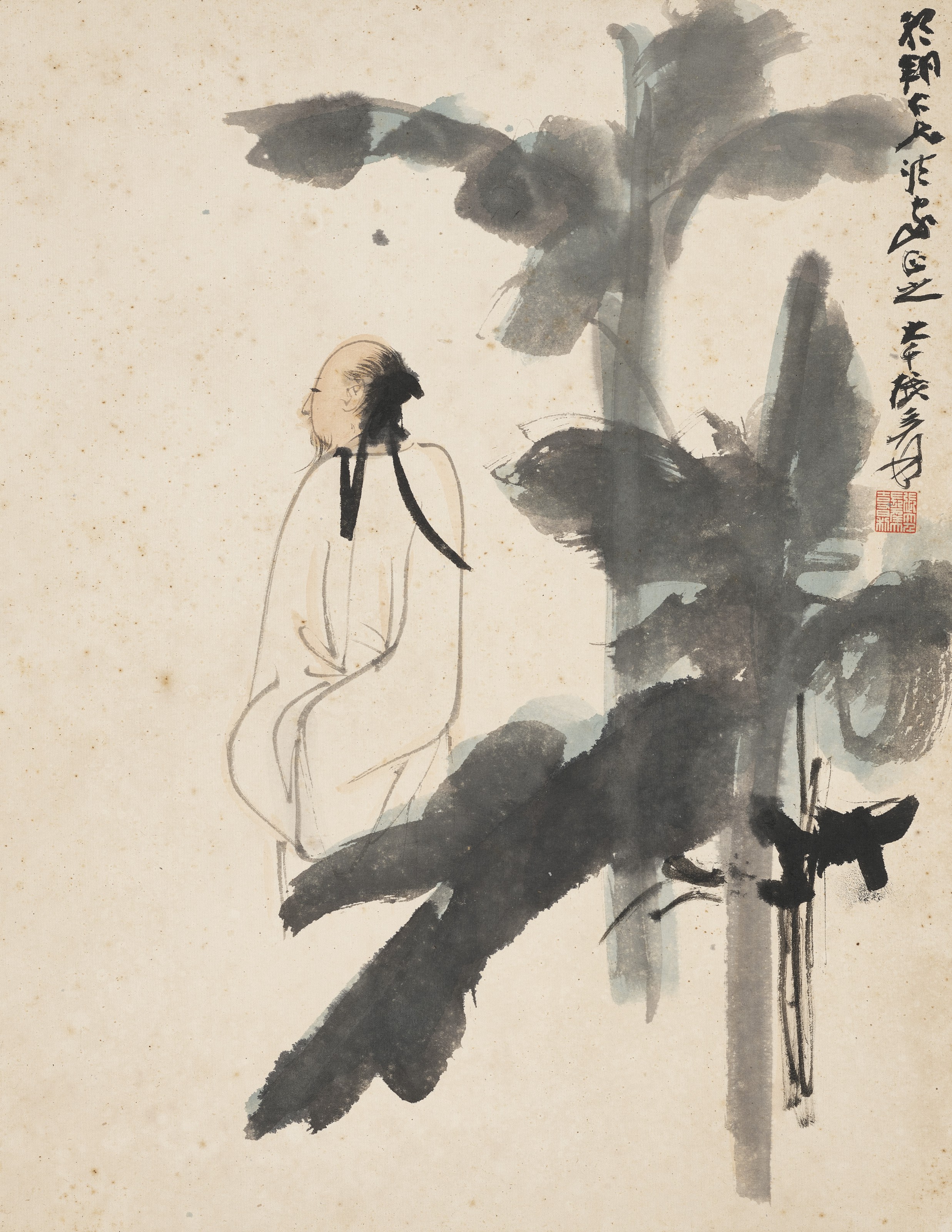 D*p様 Oil painting 作者不明 ZHANG DAQIAN (1899-1983), Scholar | Christie's