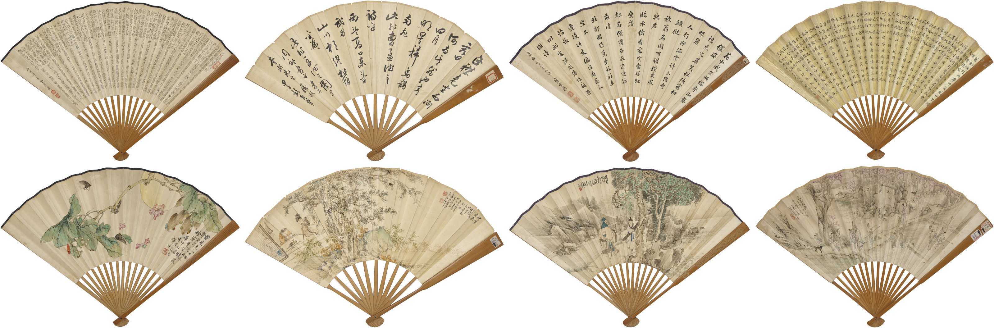花元（1898-1957）、清葛尊（1821-1908）等諸家, 花蟲、人物、山水