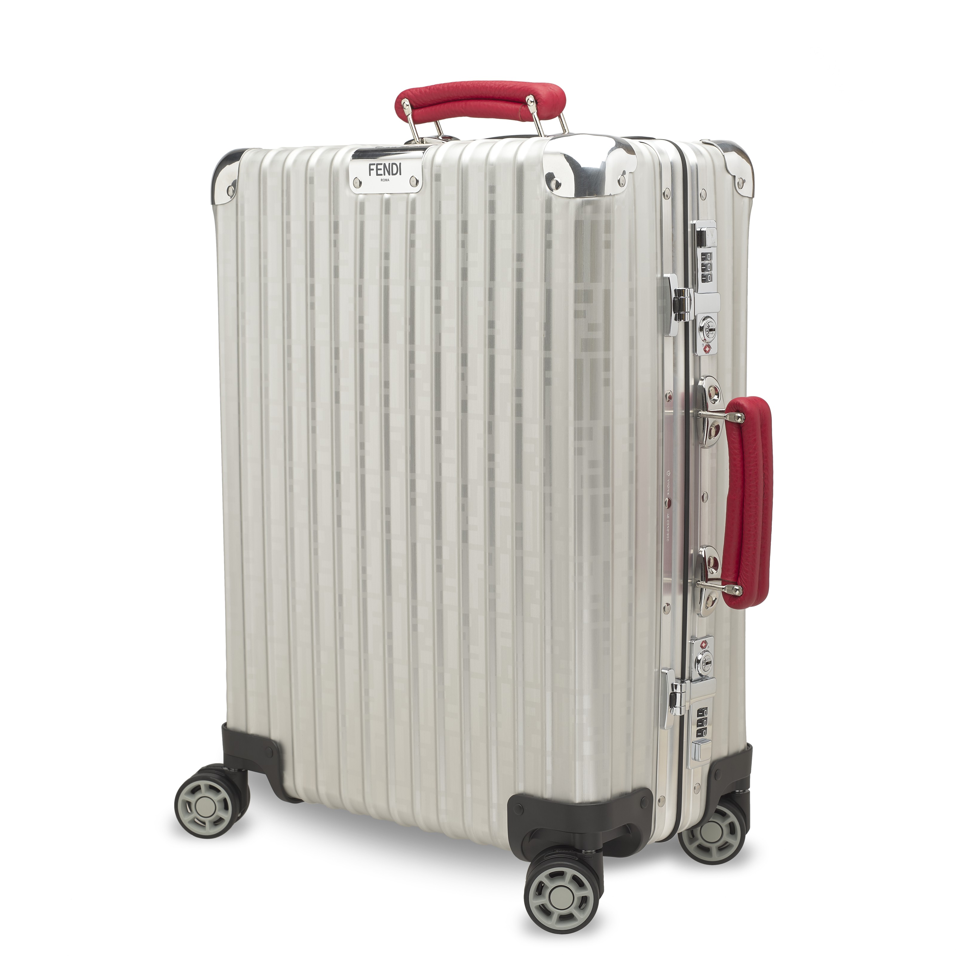 A SET OF TWO LIMITED EDITION ALUMINIUM CABIN SUITCASES BY FENDI RIMOWA 2018 Christie s