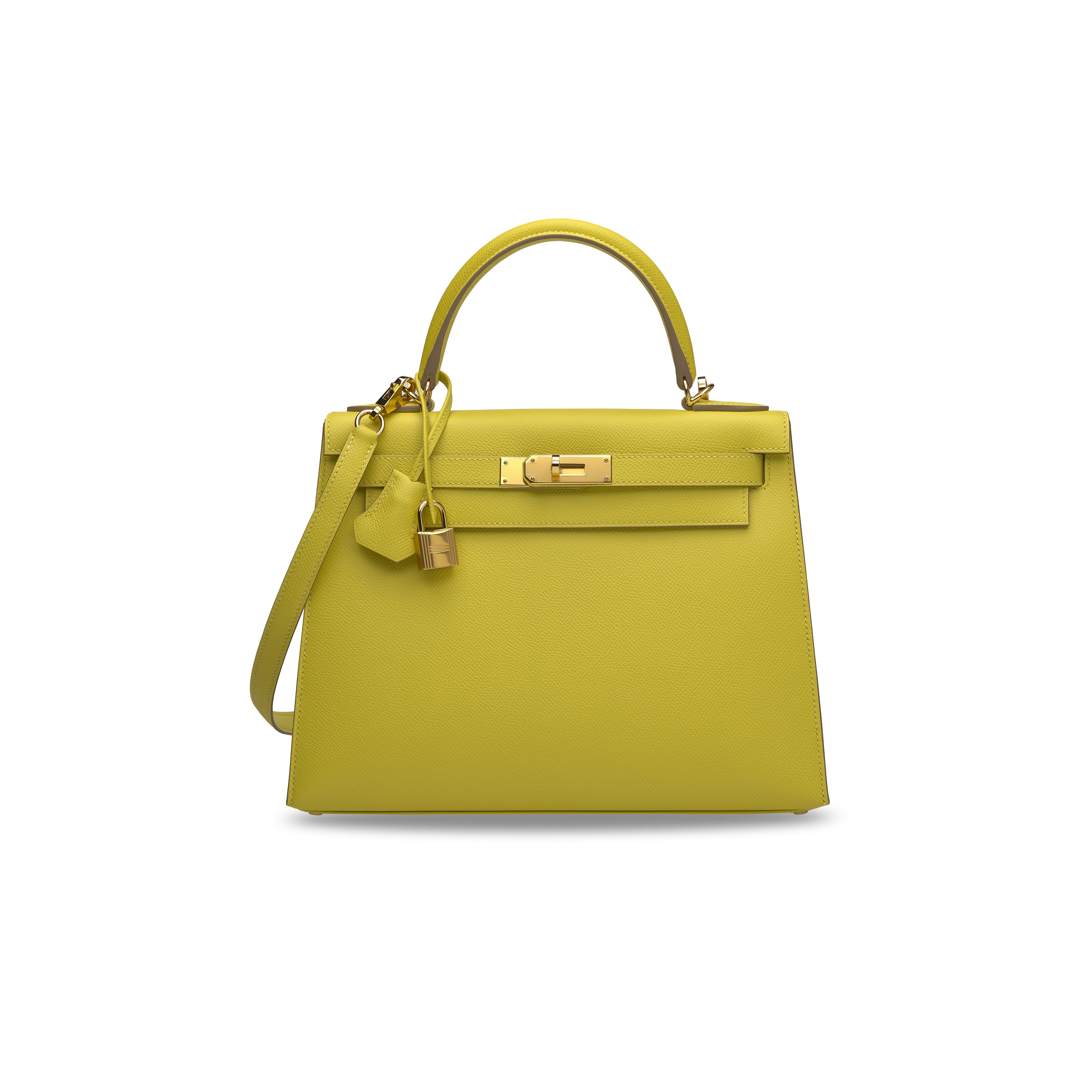 A LIMITED EDITION JAUNE DE NAPLES & GOLD CHÈVRE LEATHER VERSO MINI