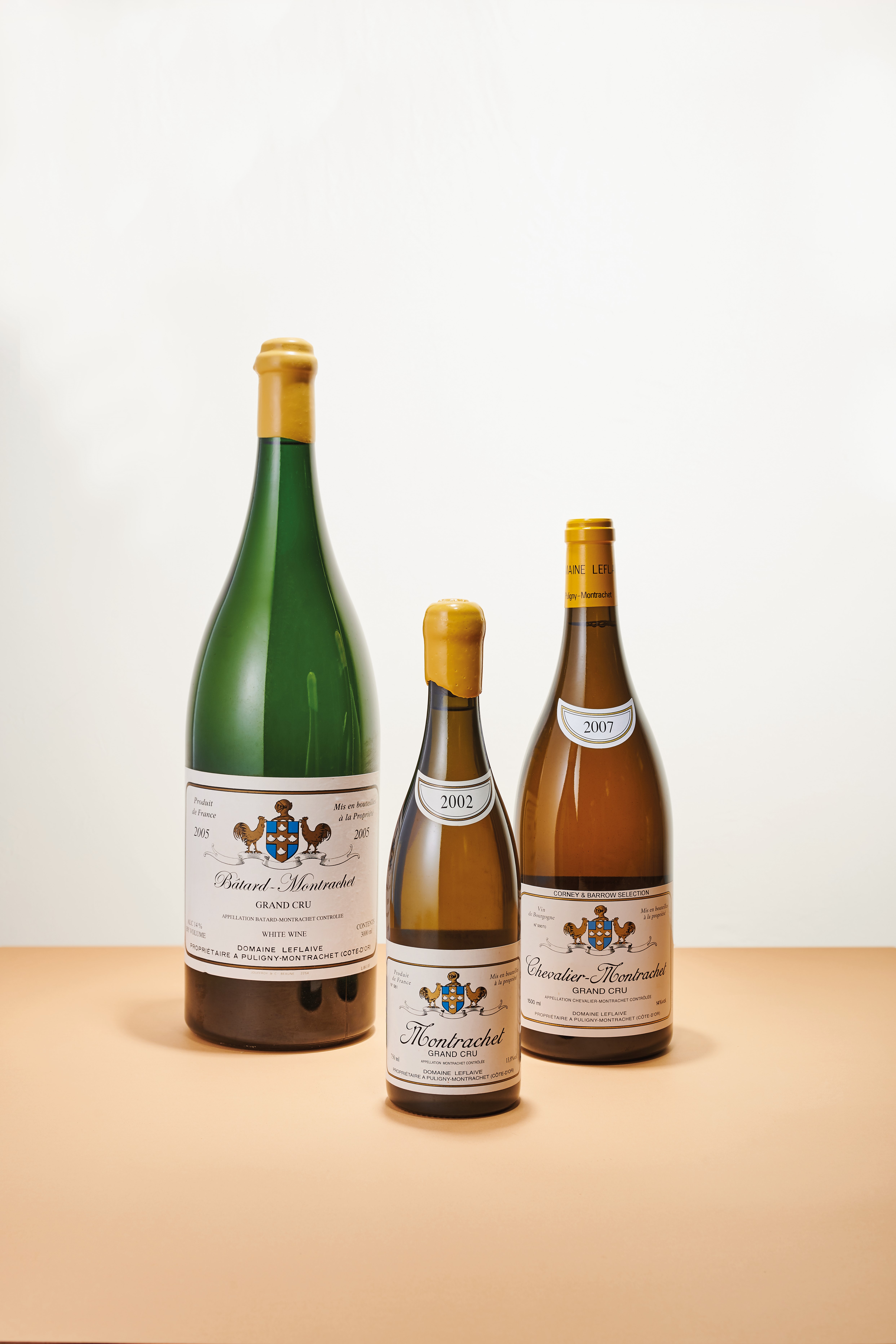 Domaine Leflaive, Montrachet  2002. 2 bottles per lot. Estimate: HK$95,000-130,000. Offered in The Ultimate Private Collection Featuring The Greatest Burgundies on 20 May 2021 at Christie’s in Hong Kong