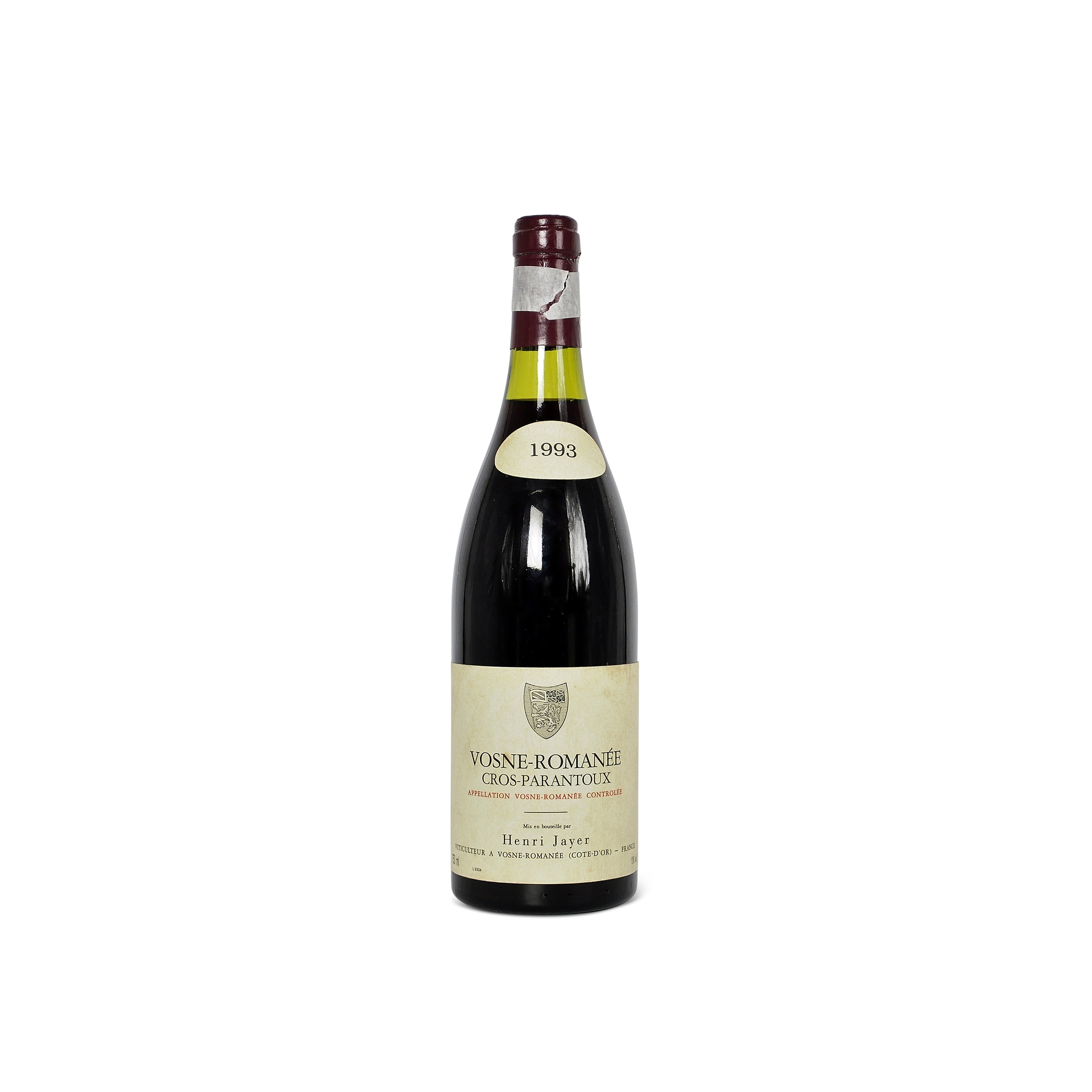 Henri Jayer, Vosne-Romanée Cros Parantoux 1993, 1er Cru, Côte de ...