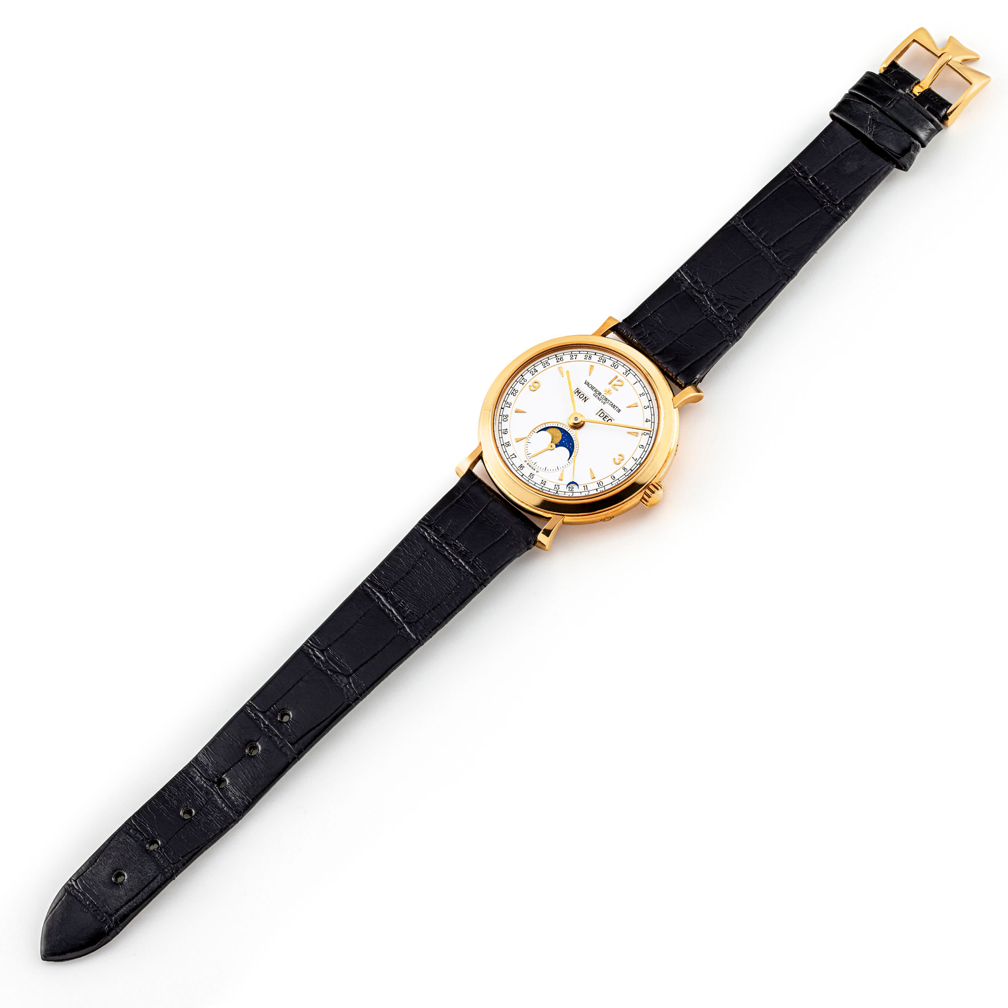 VACHERON CONSTANTIN GOLD TRIPLE CALENDAR WITH MOONPHASES REF