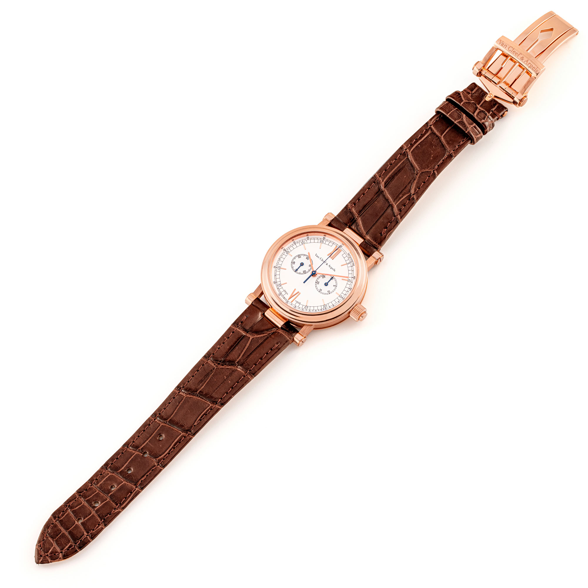 VAN CLEEF & ARPELS, LIMITED EDITION PINK GOLD SINGLE BUTTON