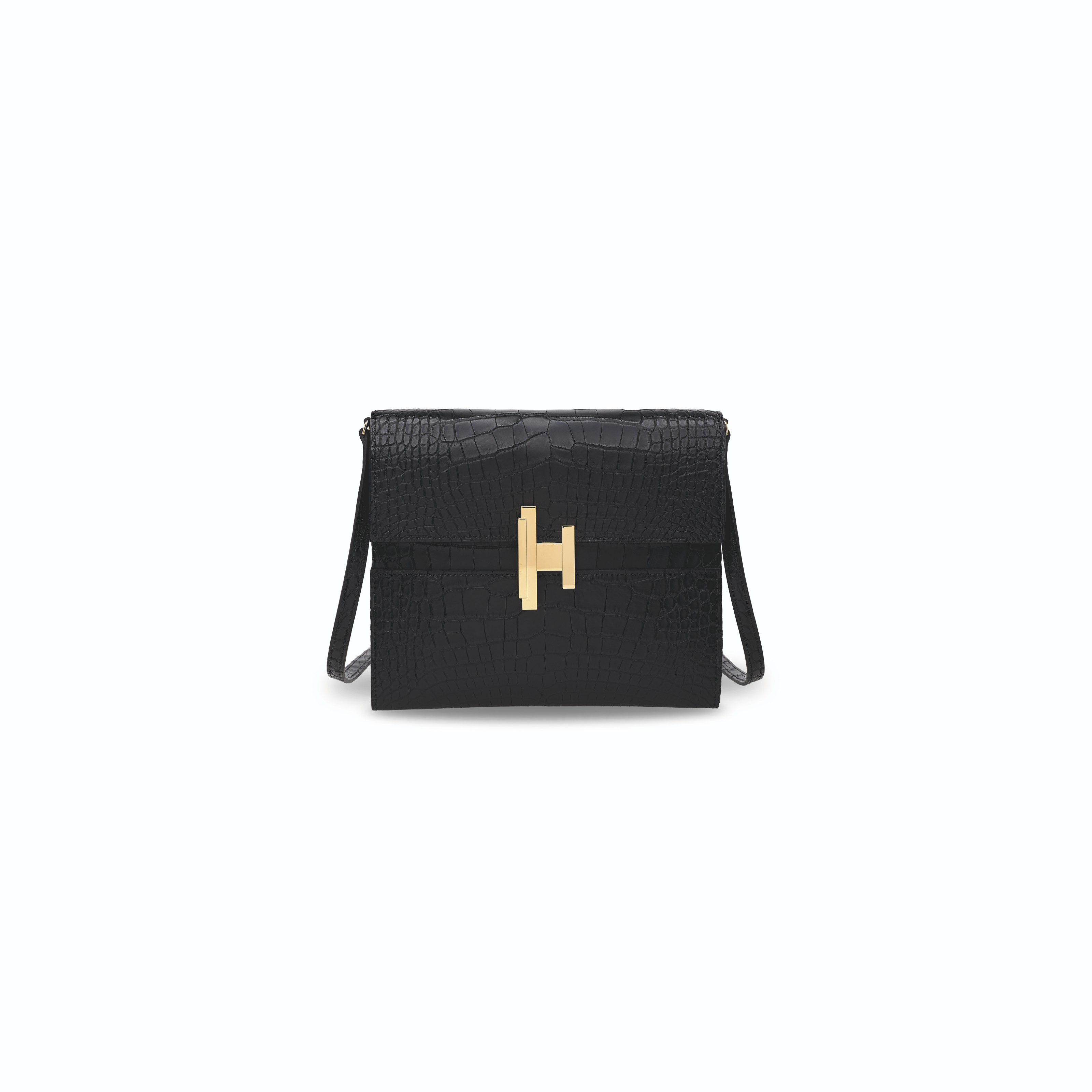 A MATTE BLACK ALLIGATOR CINHETIC TO GO WITH PERMABRASS HARDWARE