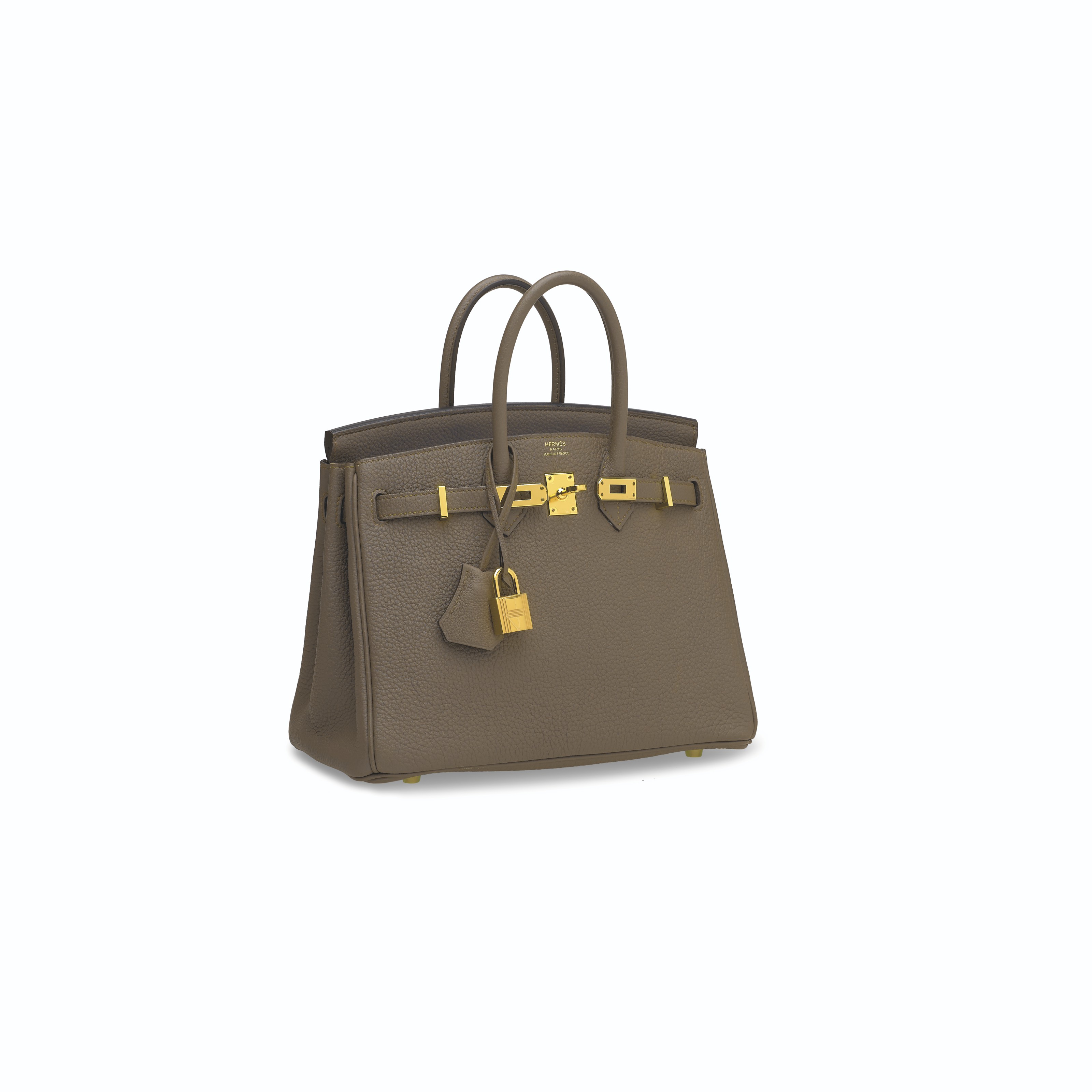 AN TAIN TOGO LEATHER BIRKIN 25 WITH GOLD HARDWARE HERM S 2017