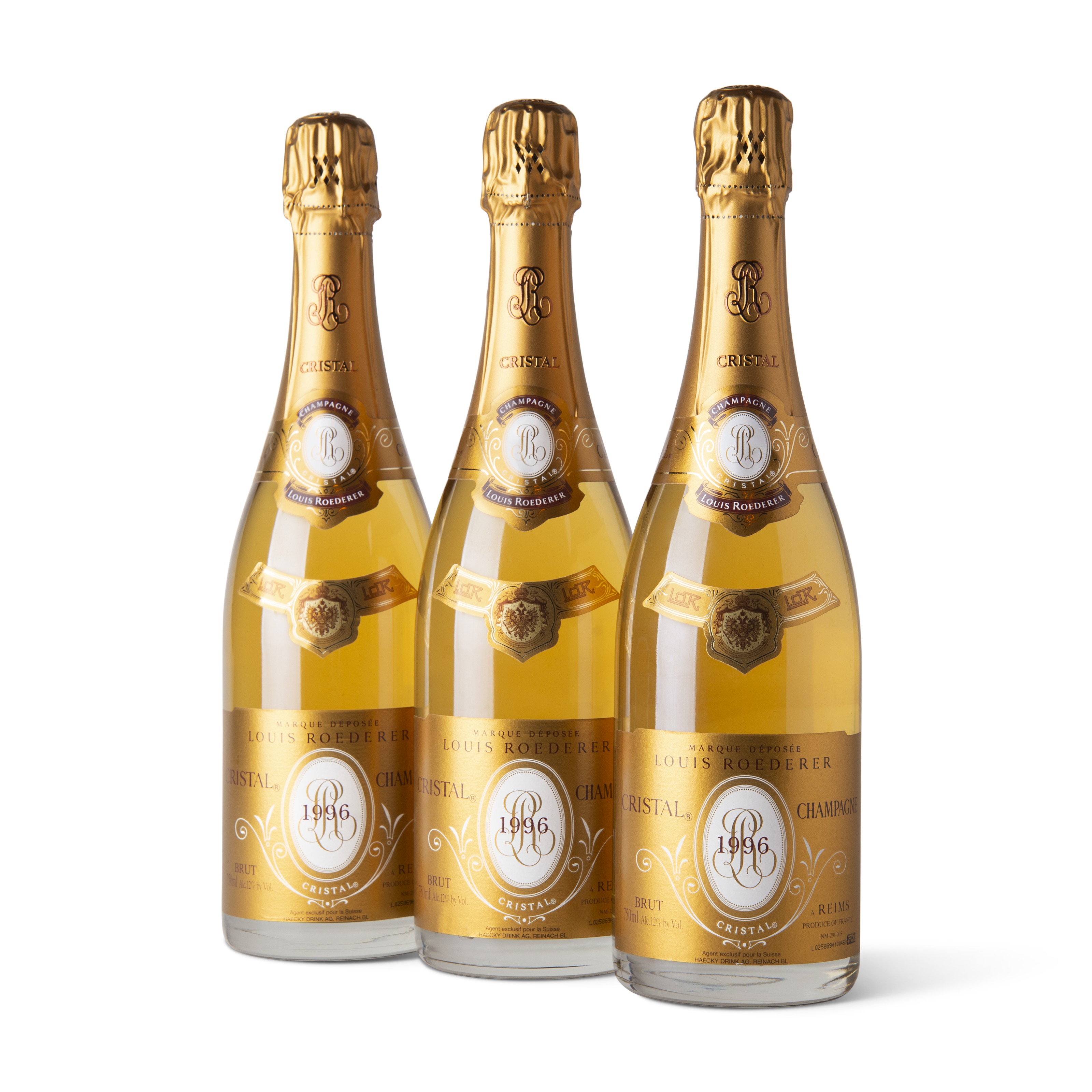 Louis Roederer, Cristal 1996, ReimsIn six-bottle original cartons with ...