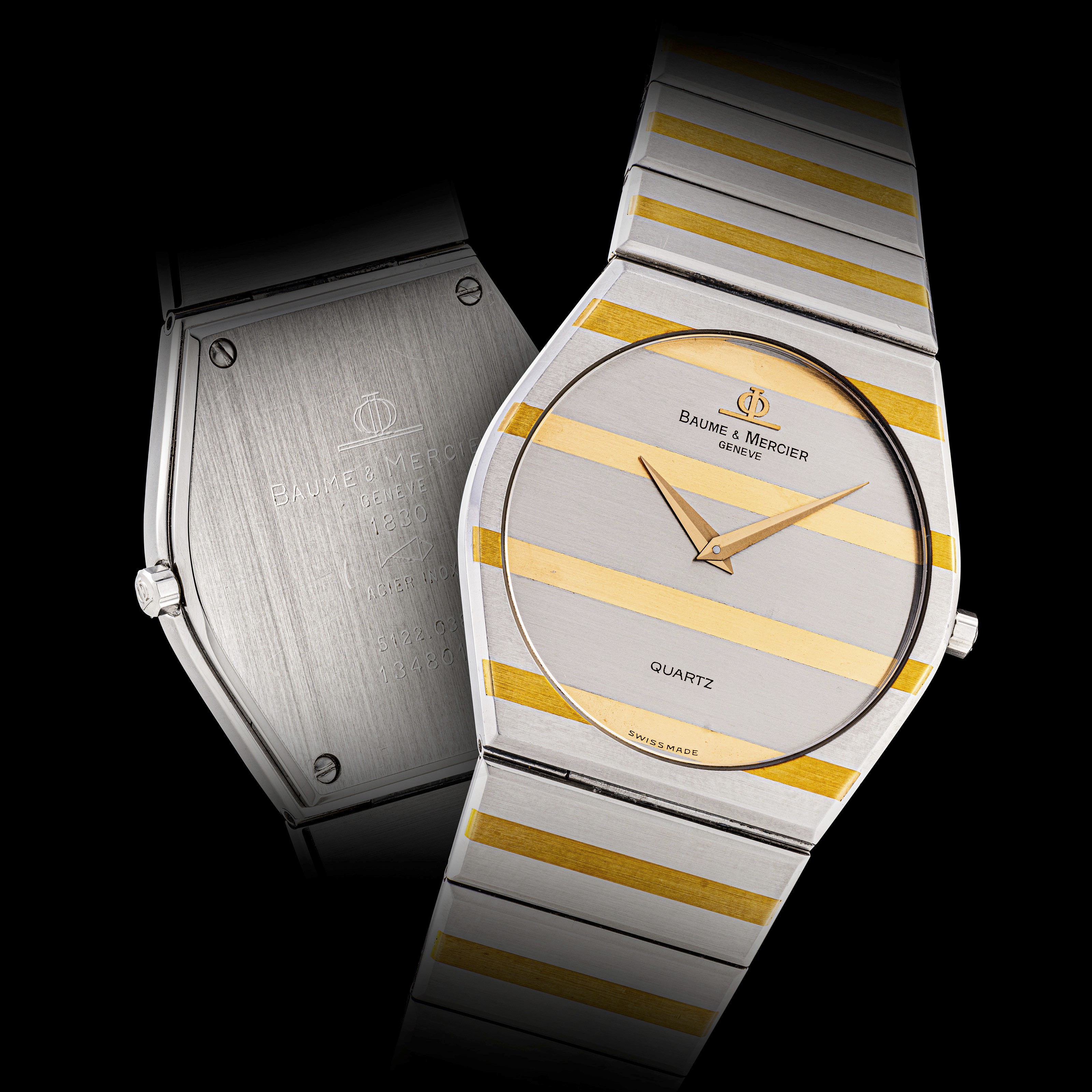 BAUME MERCIER, STEEL AND GOLD-PLATED, Christie's