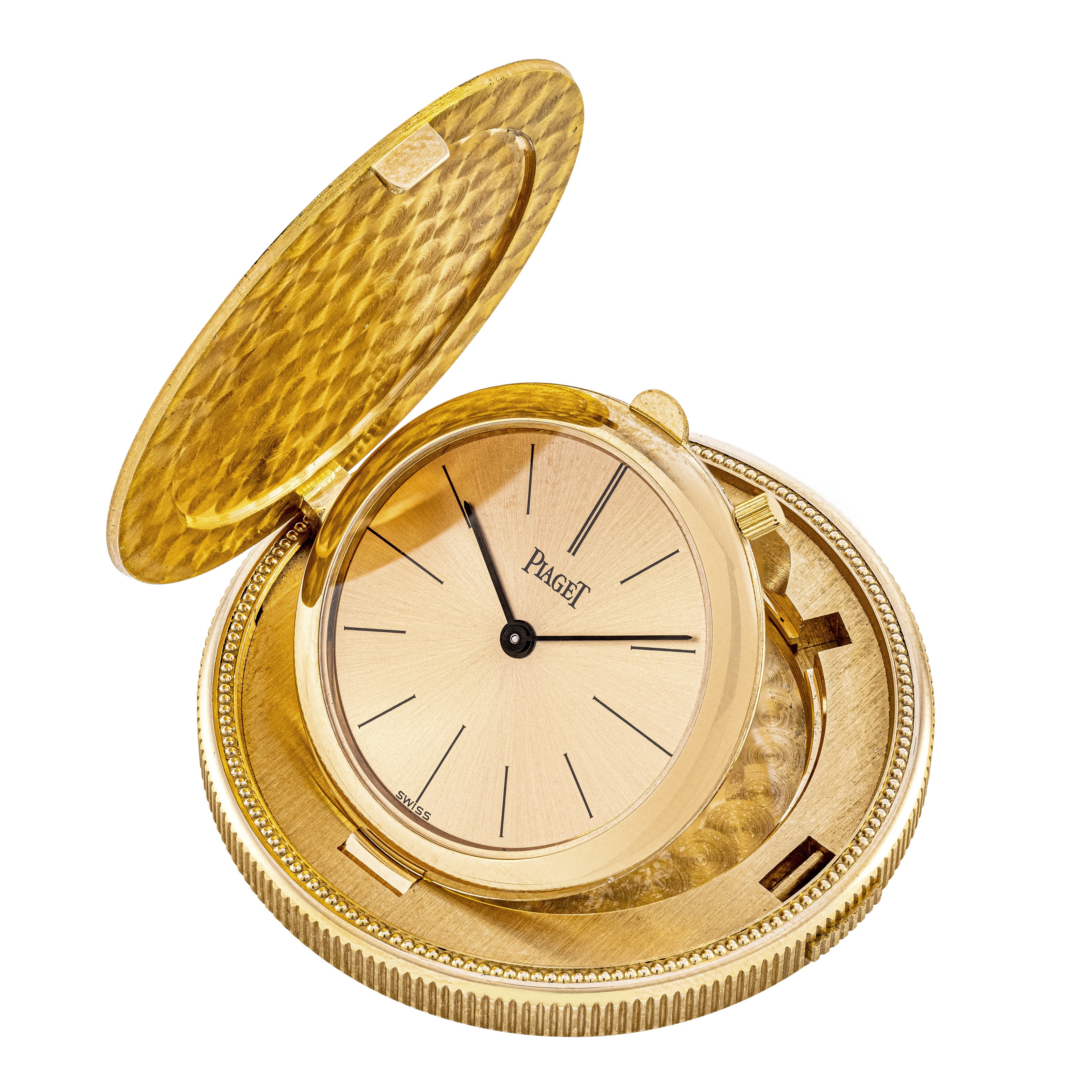 A SET OF PIAGET GOLD COIN WATCH AND GOLD COIN