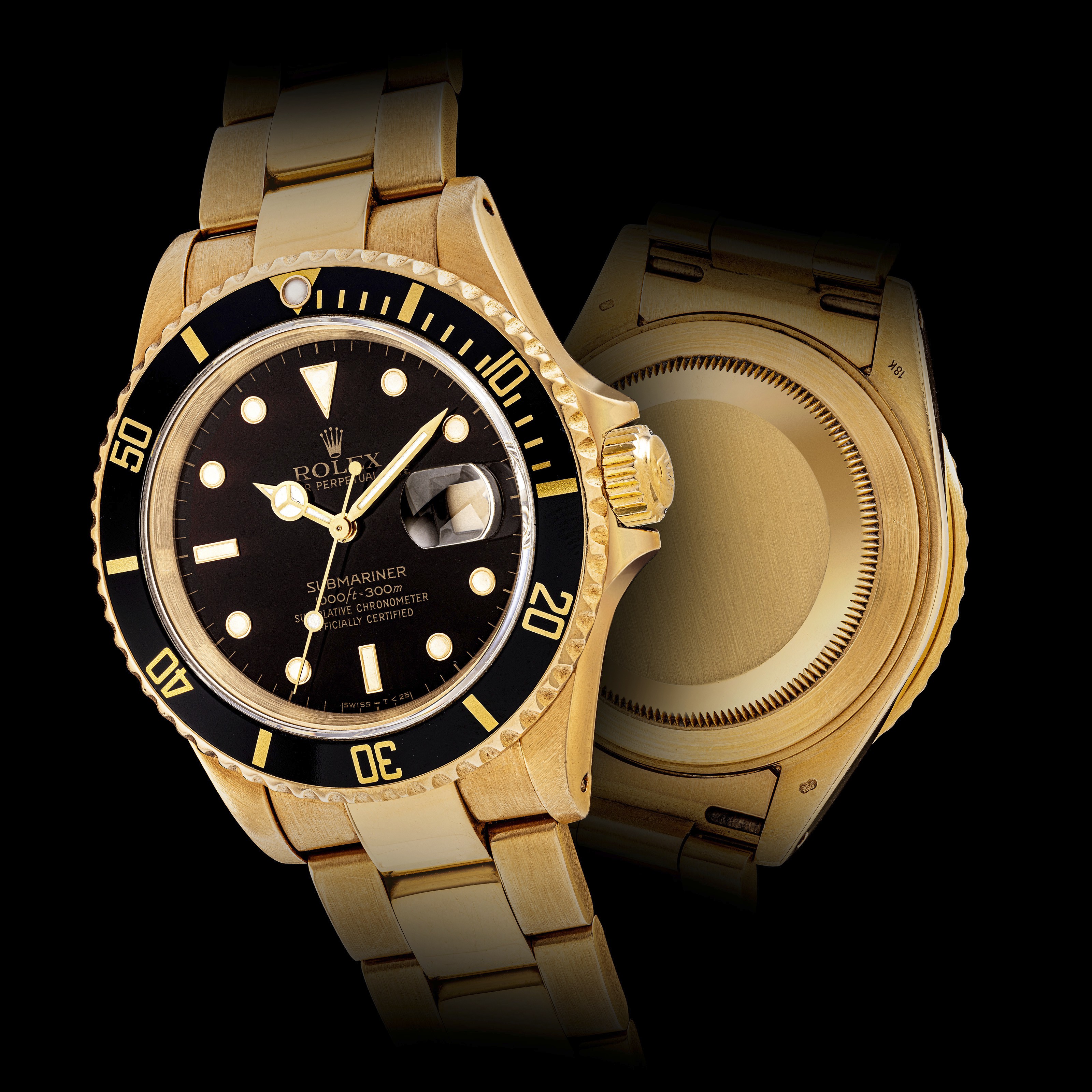 ROLEX, GOLD SUBMARINER REF. 16618, | Christie's