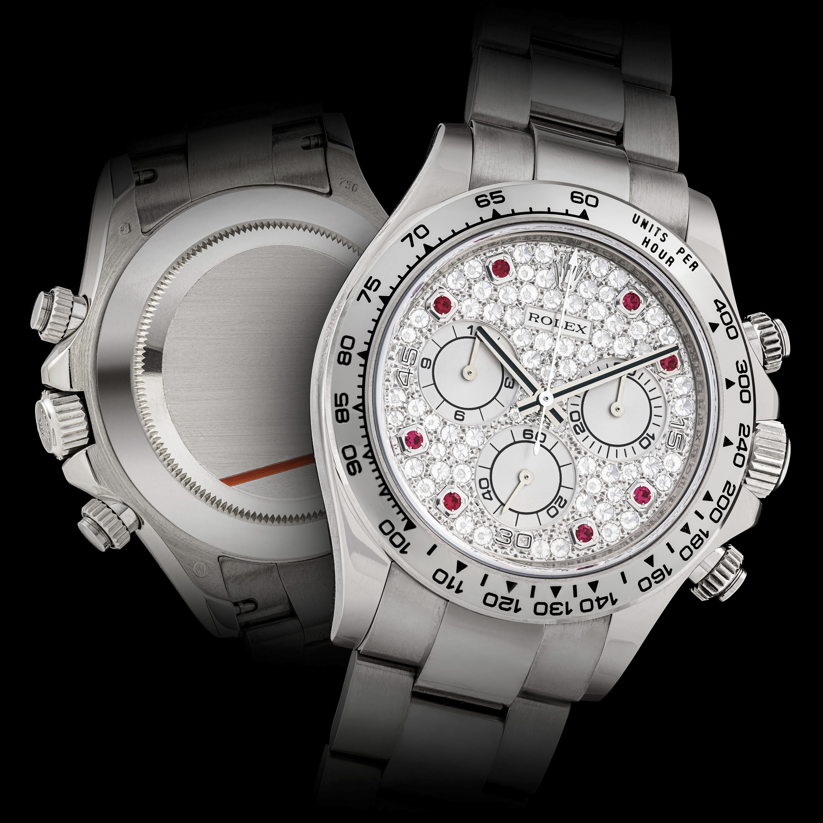 ROLEX, WHITE GOLD, DIAMOND AND RUBYSET DAYTONA, REF. 116509, Christie’s