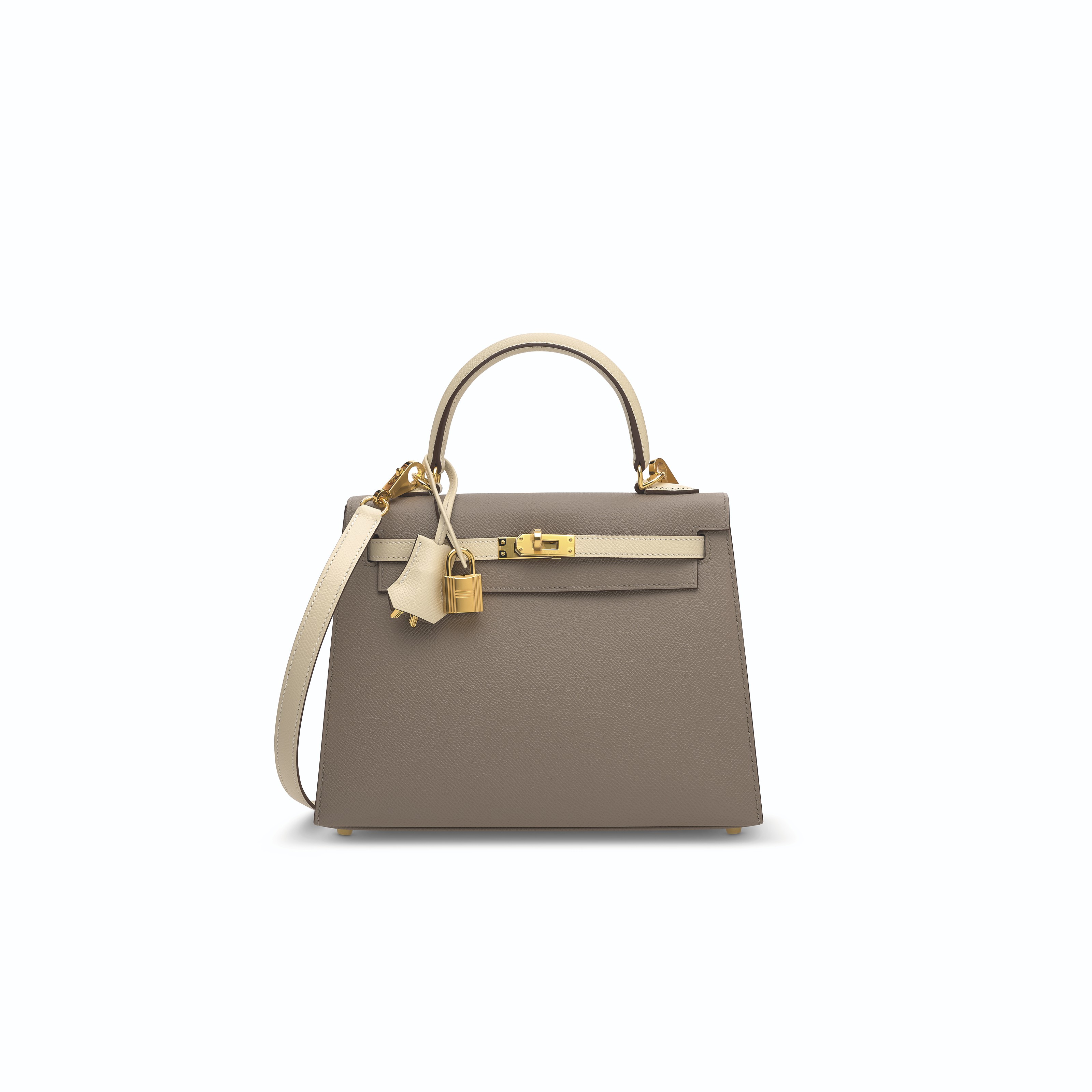Harmony Sophisticated Sideways A CRAIE EPSOM LEATHER SELLIER KELLY 25 WITH GOLD HARDWARE