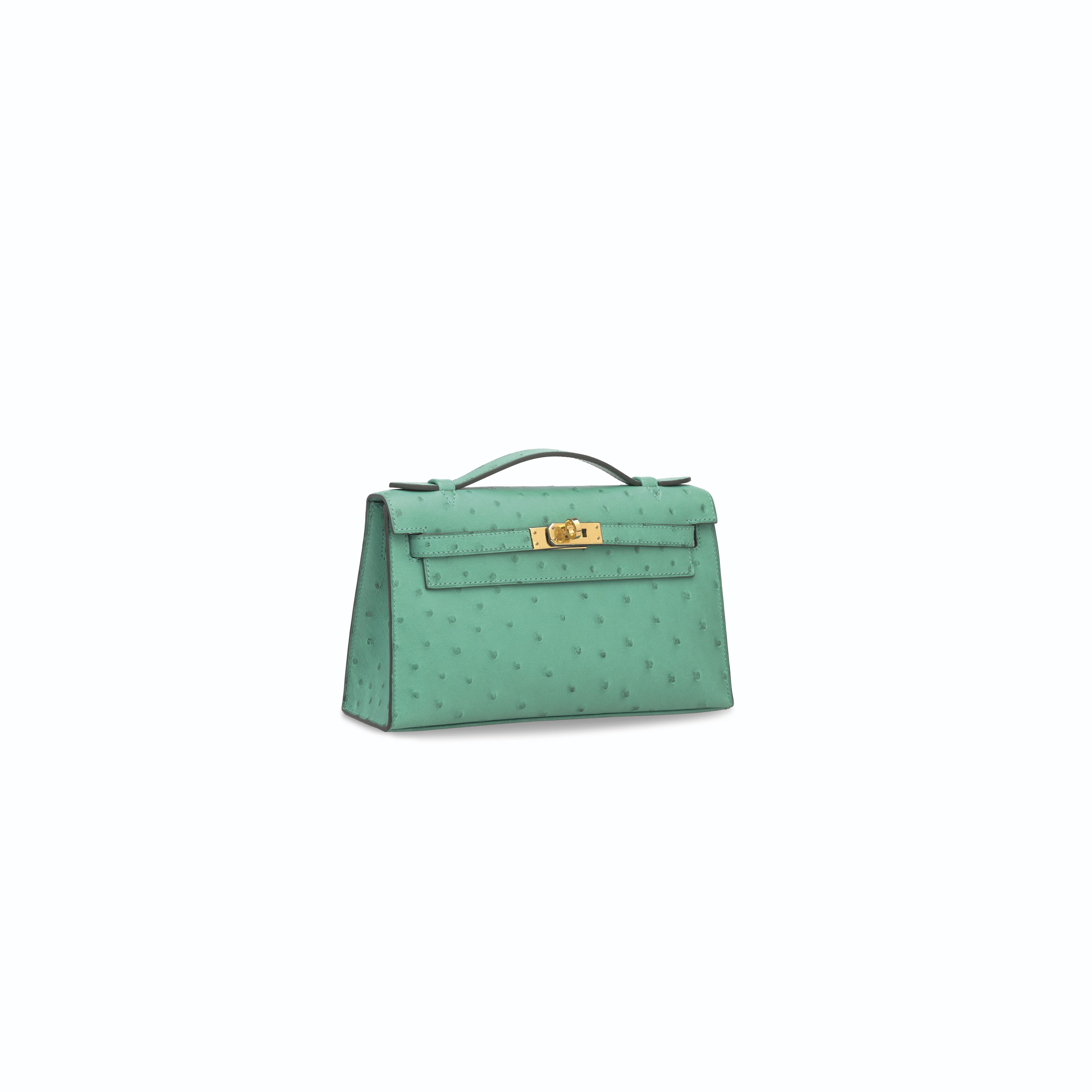 Shiny Vert Bosphore Alligator Kelly Pochette Gold Hardware, 2021