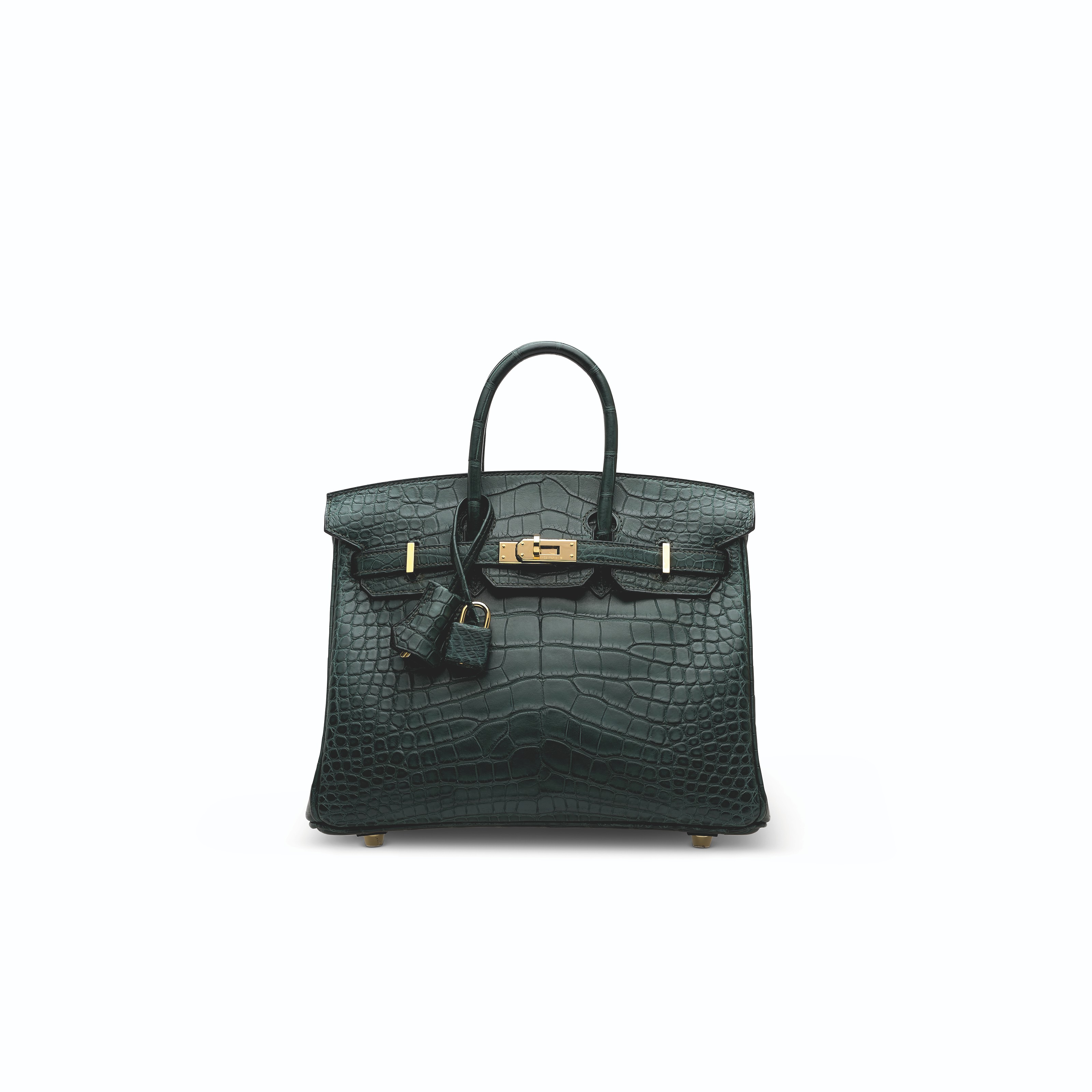 A MATTE VERT D EAU ALLIGATOR BIRKIN 25 WITH GOLD HARDWARE HERM S
