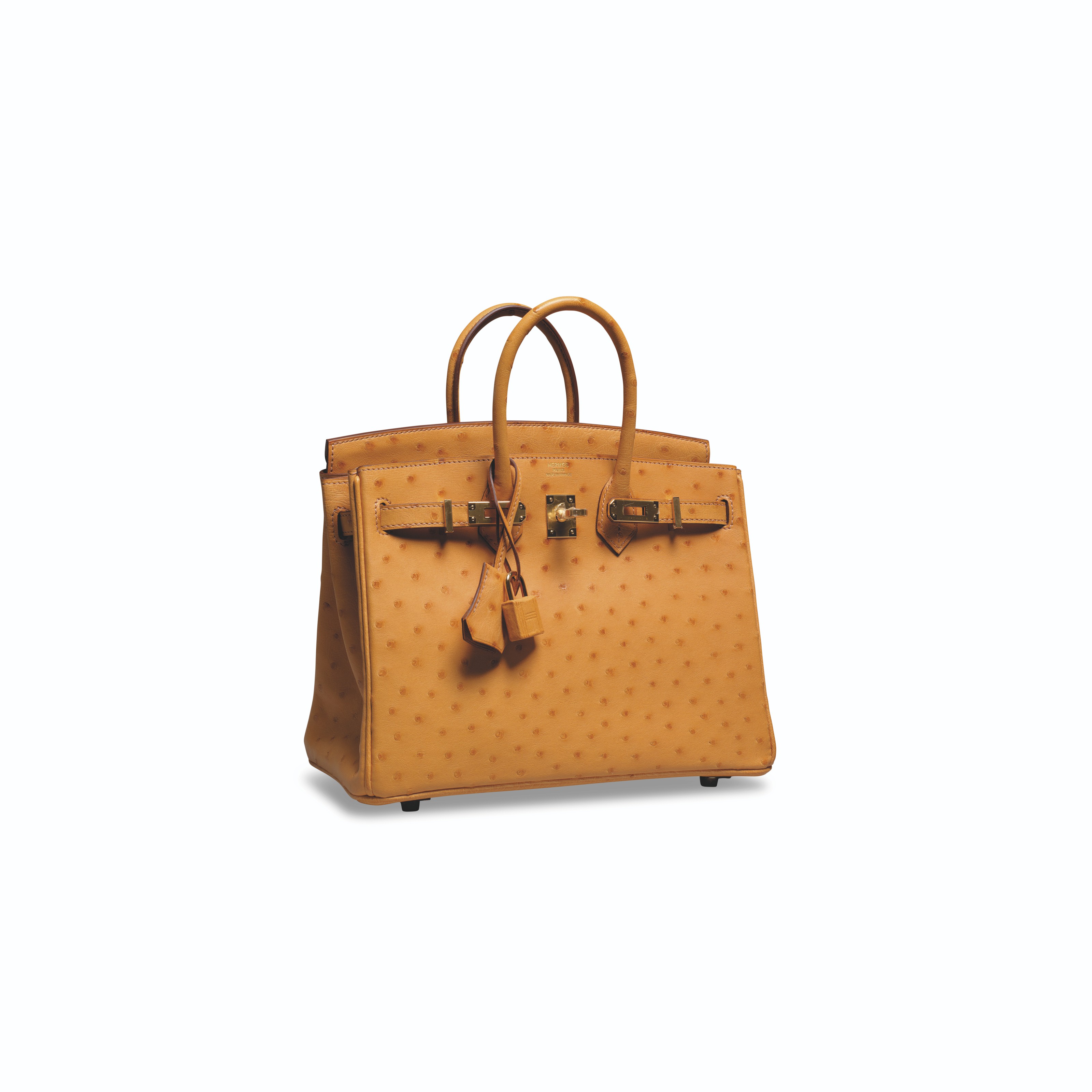 A SAFFRON OSTRICH BIRKIN 25 WITH GOLD HARDWARE HERMES 2020 Christie s