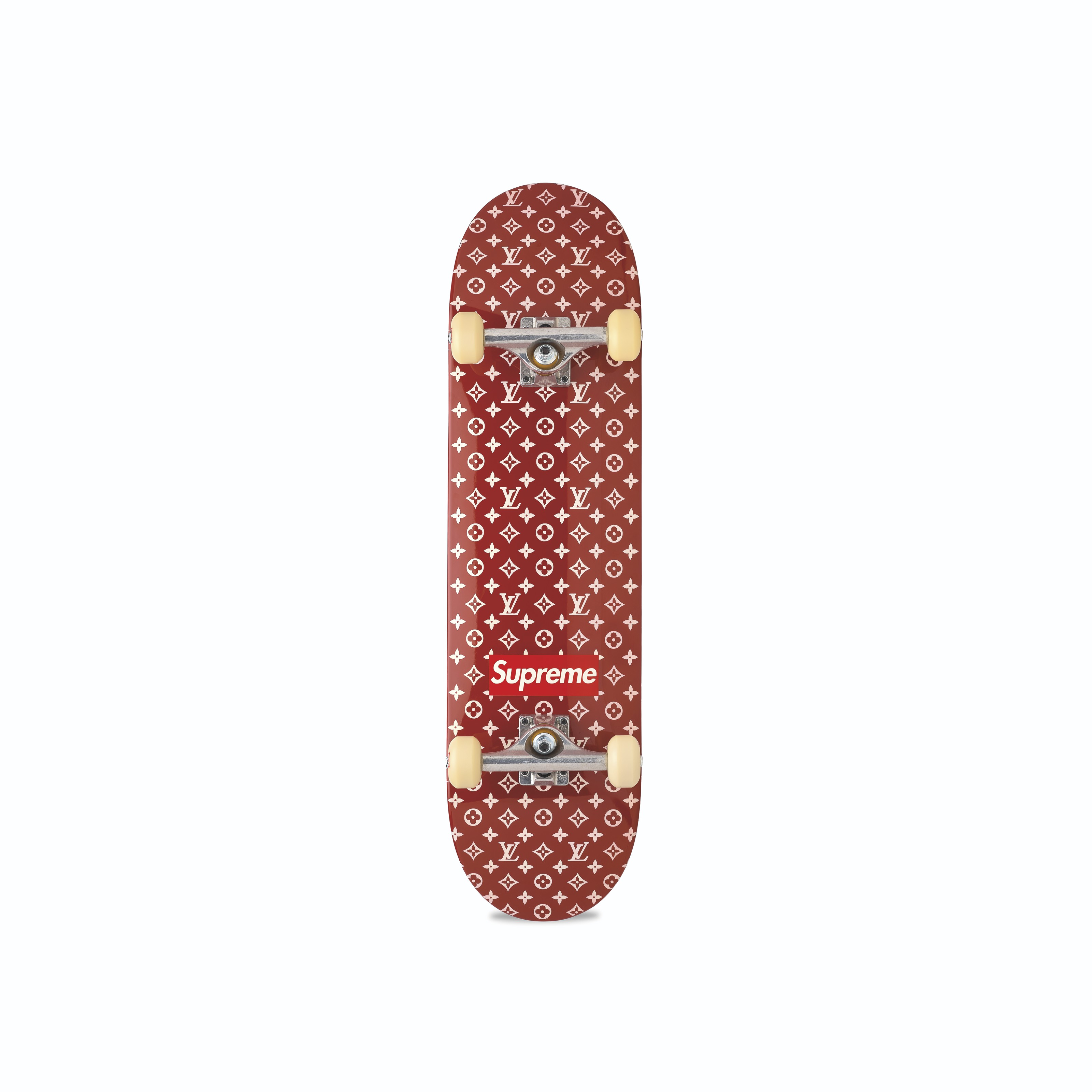Skateboard deck monogram sales red
