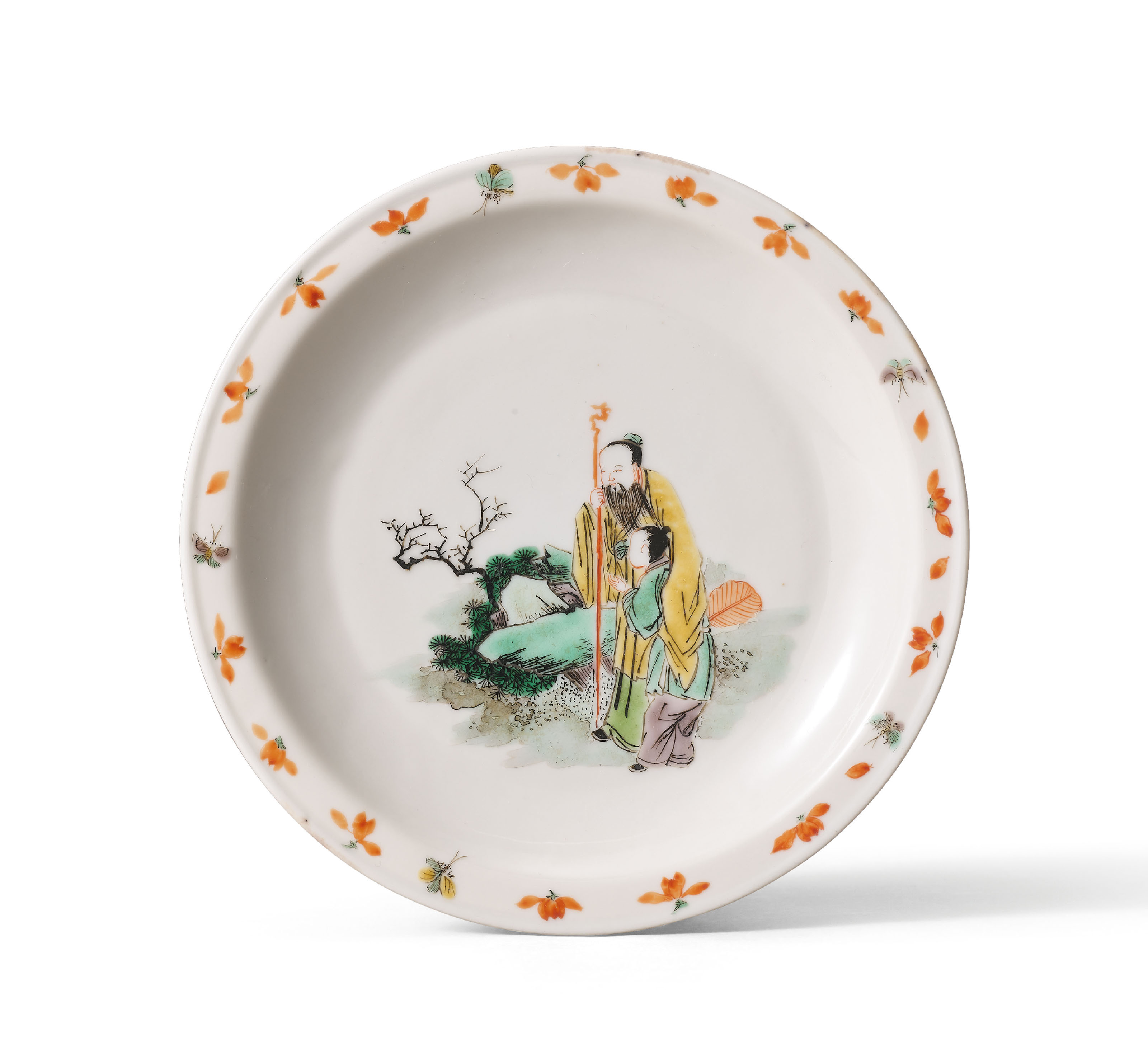 清乾隆粉青釉凸花團螭紋觀音尊六字篆書款, QIANLONG SIX-CHARACTER