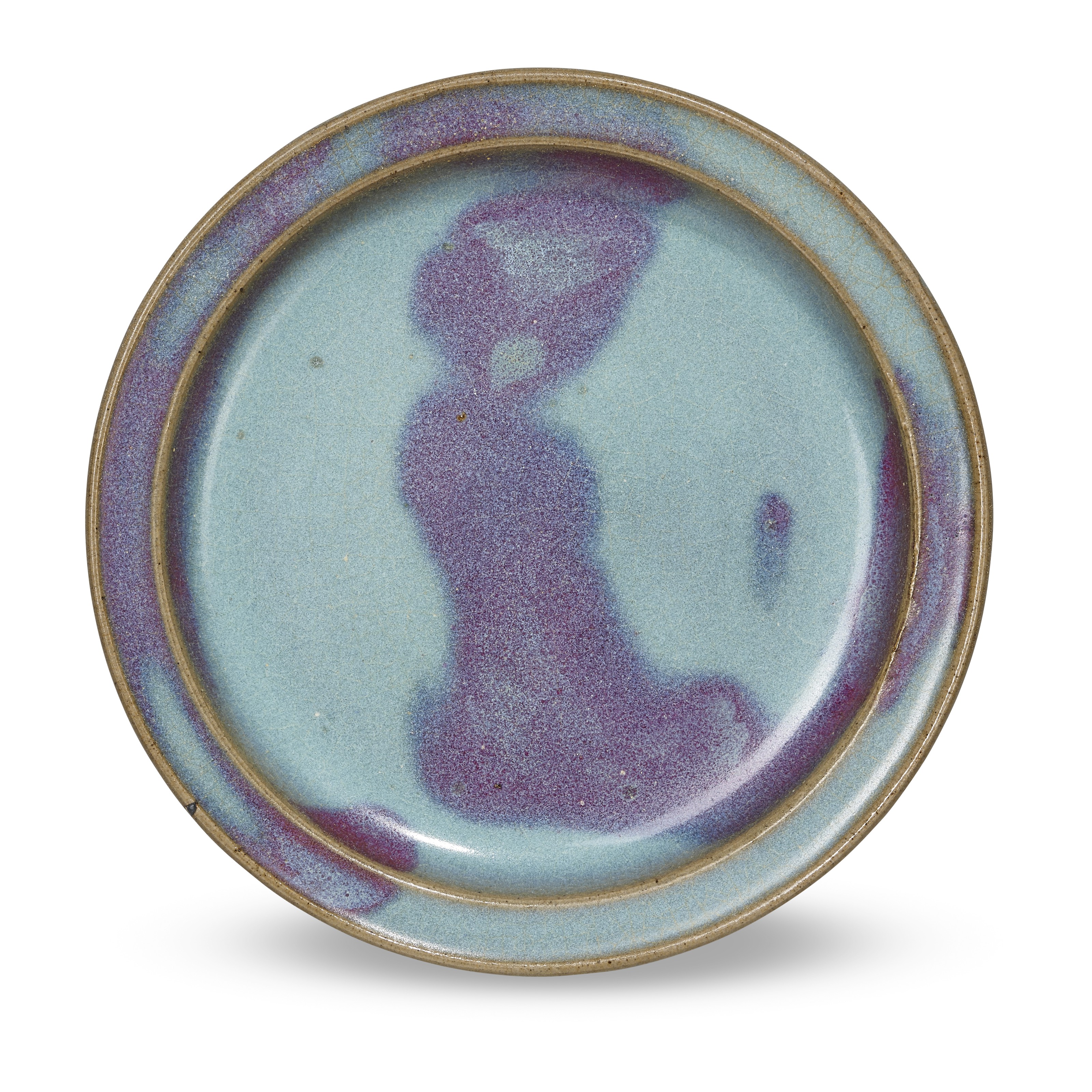 鈞窯天藍釉紫斑陵花盤 宋時代 唐物 中国古玩 中国美術 A904 Amazon.co