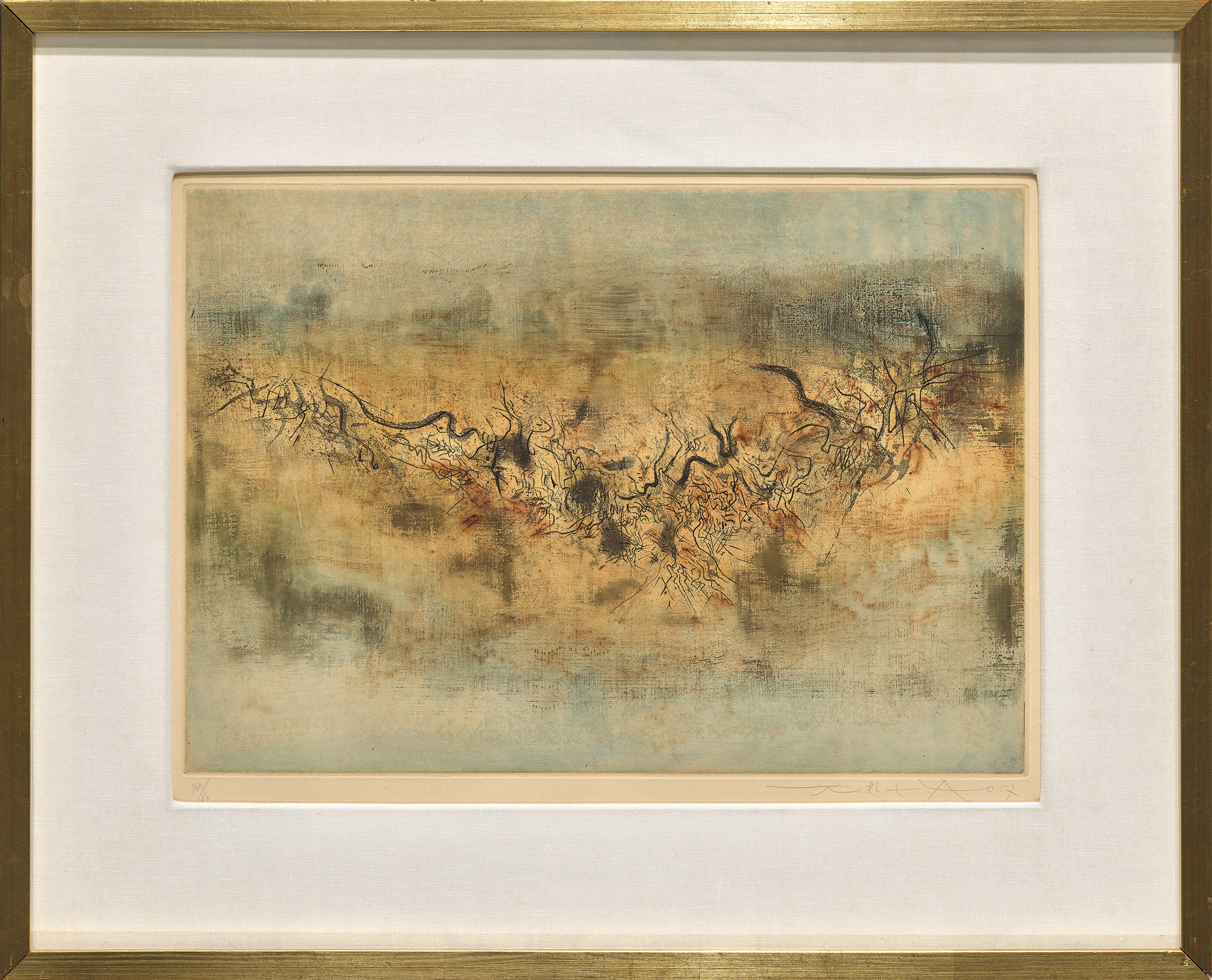 ZAO WOU-KI (ZHAO WUJI, 1920-2013), Vent et Poussière (Wind and