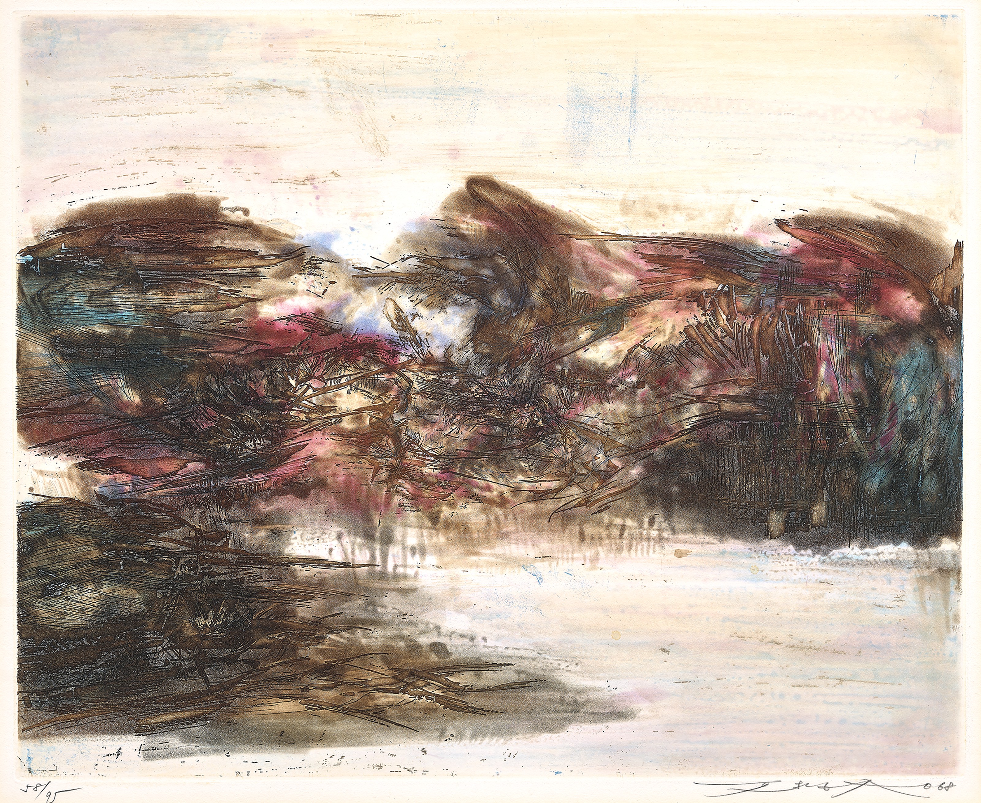 空の肖像 ZAO WOU-KI (ZHAO WUJI, 1920-2013), Ciel de Paris (The Sky of