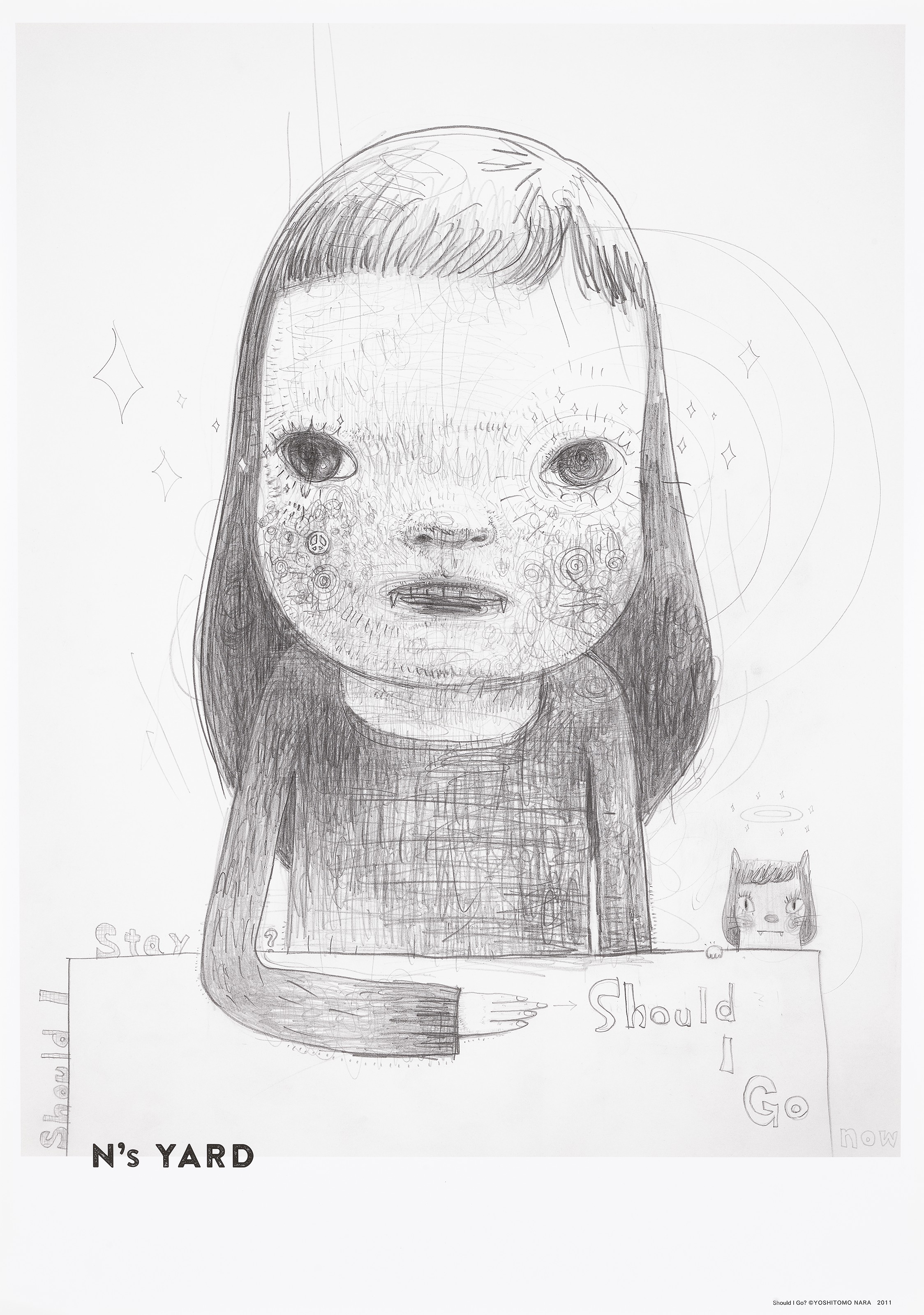 奈良美智(1959年生), 11件作品：N's YARD 海报(i) 《抱歉，不能画左眼