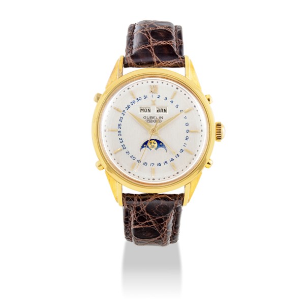 Gubelin Ipso Matic Gold Triple Calendar With Moonphases Christie S