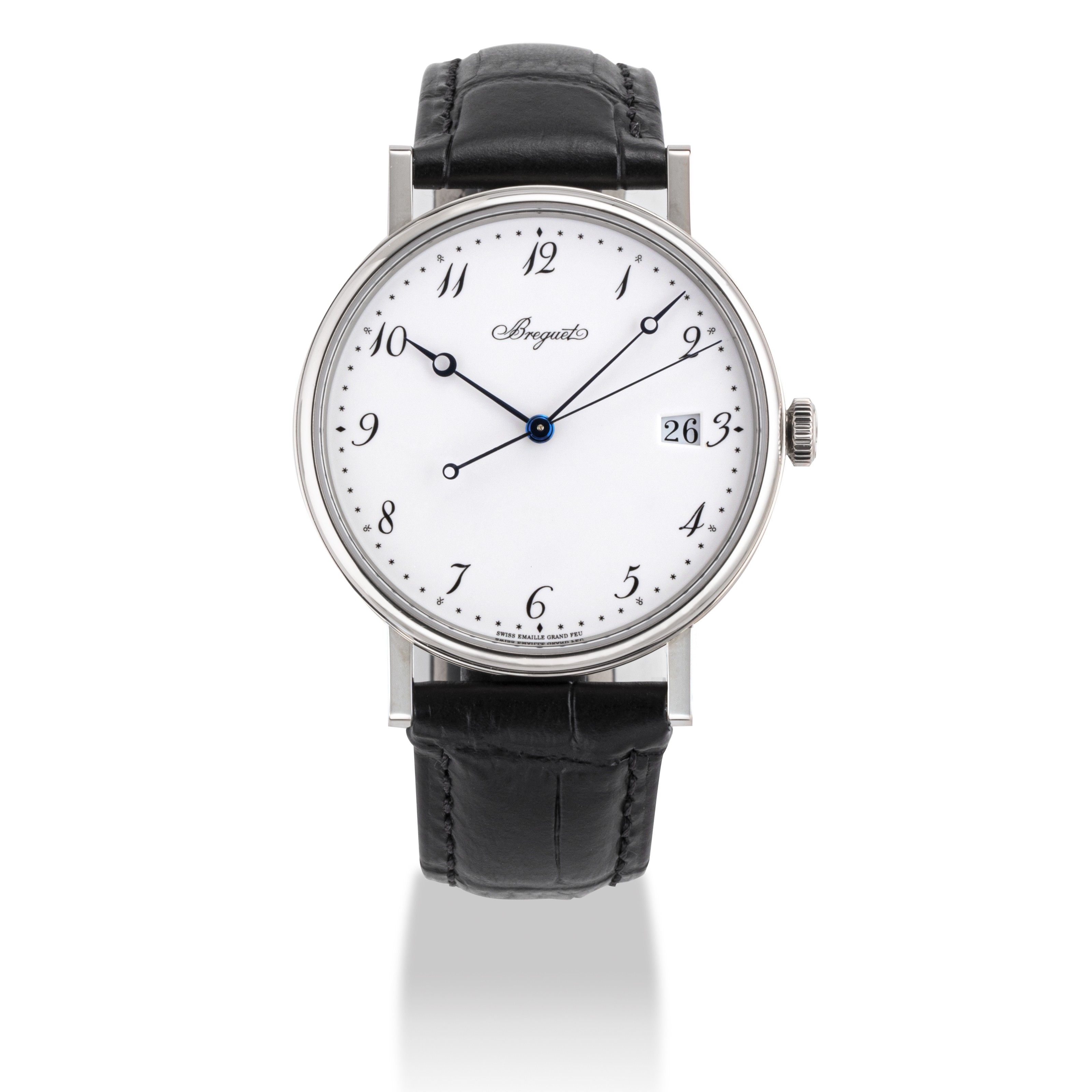 BREGUET, WHITE GOLD WITH ENAMEL DIAL AND DATE, 5177, Christie's
