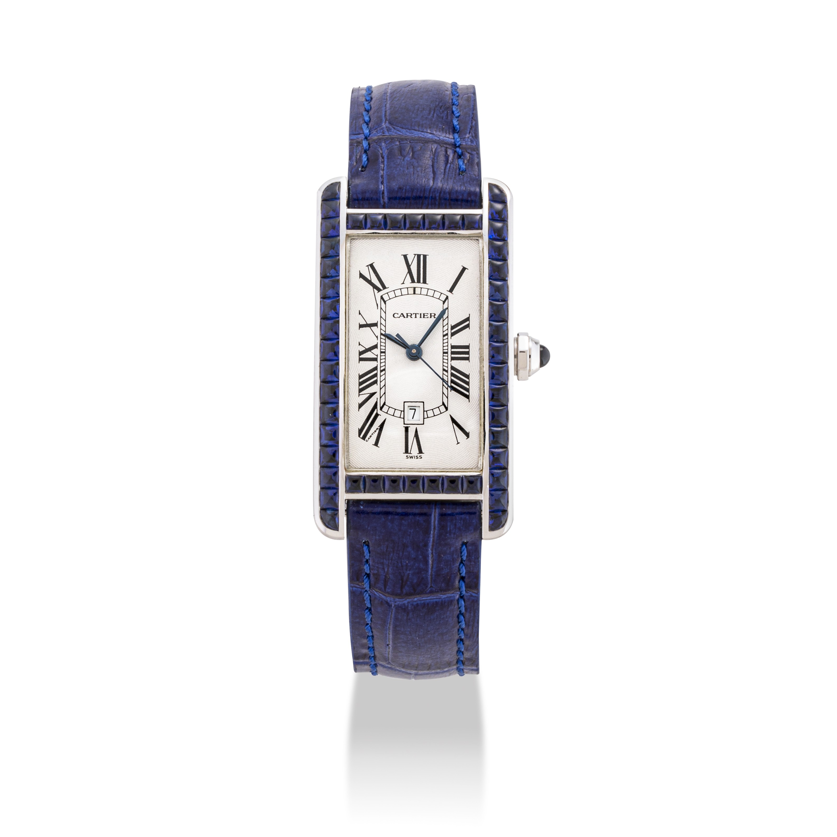 Cartier tank sapphire discount
