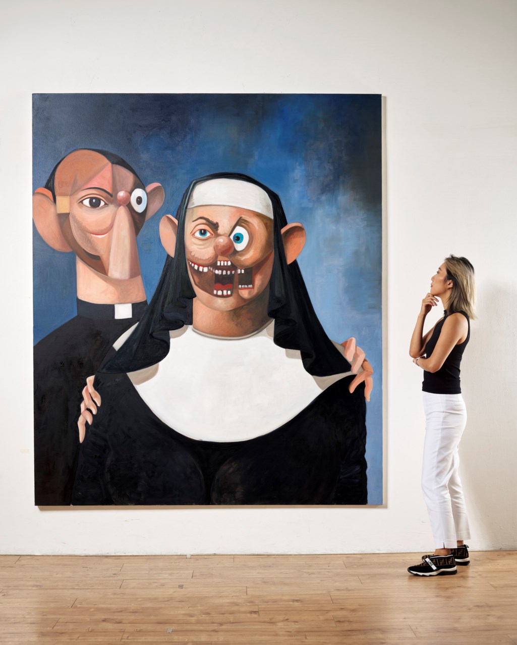 George Condo B 1957 Nun And Priest Christie S