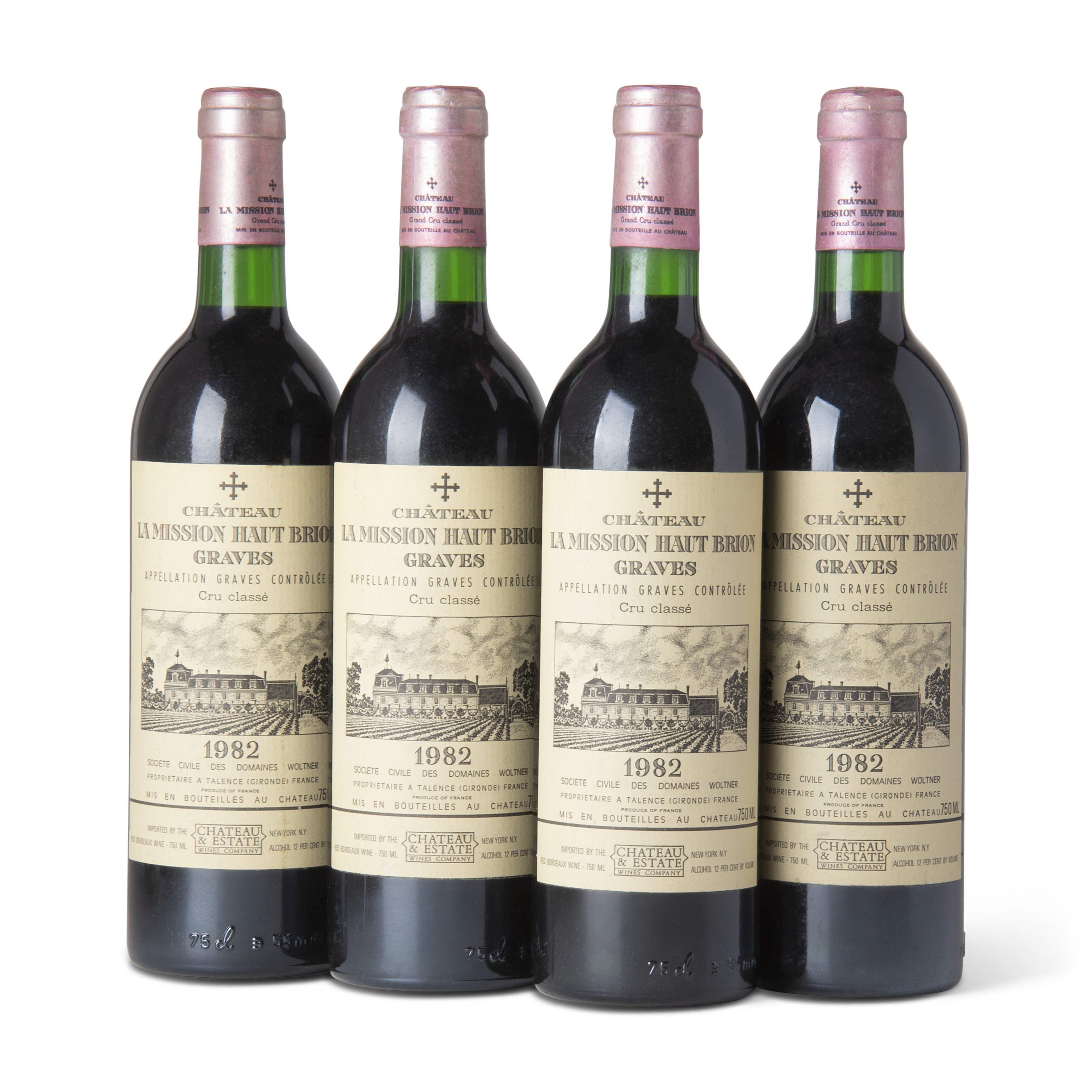 Estampe En Bois D'origine – Caisse De Vin Château Haut-Brion 1982, Déco Vintage
