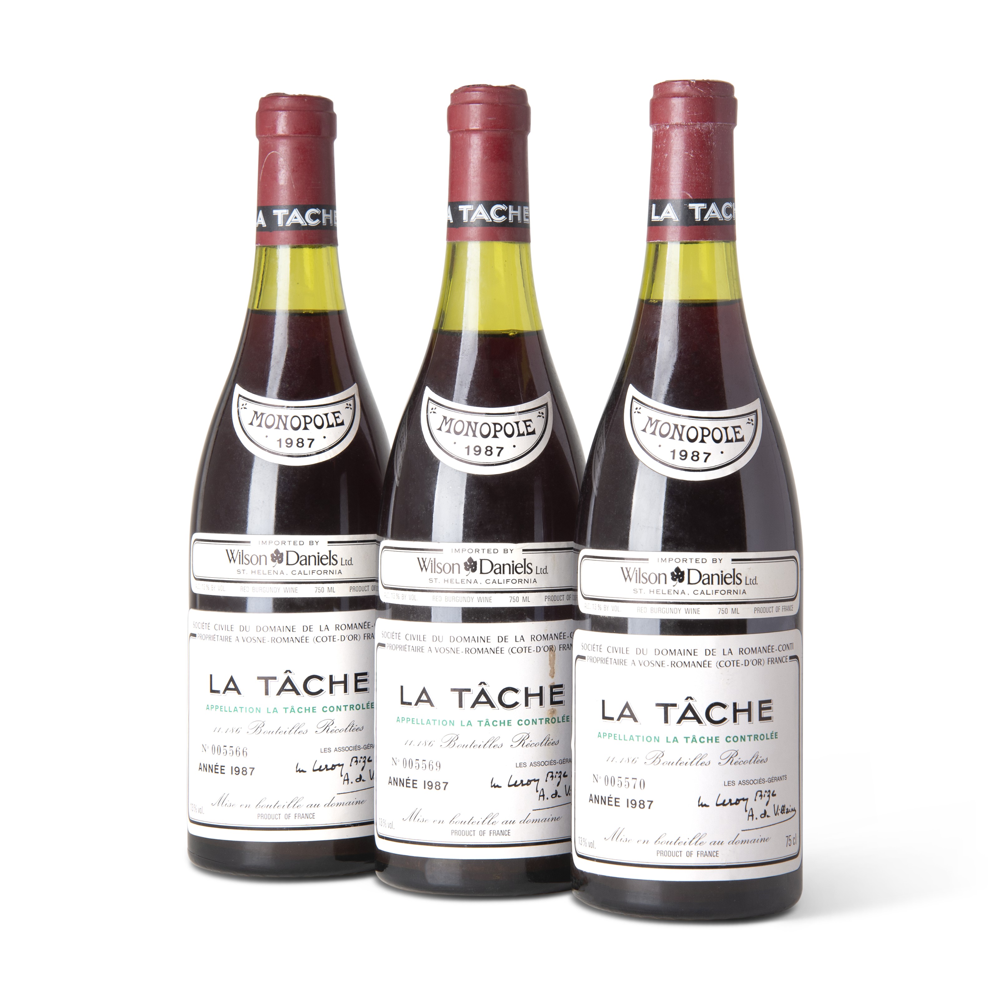Domaine de la Romanée-Conti La Tâche 1987, Grand Cru, Côte de Nuits (6 ...