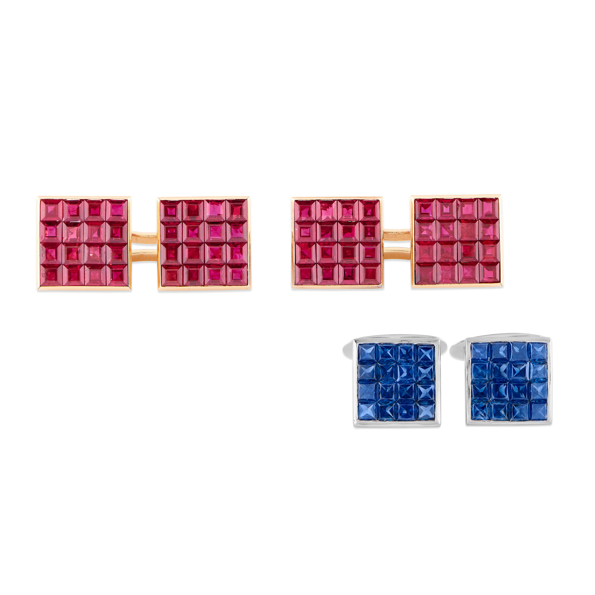 Set 5 Paia Gemelli In Seta Con Nodo - Eleganti Accessori Per Camicia Uomo E Donna - Foto 9